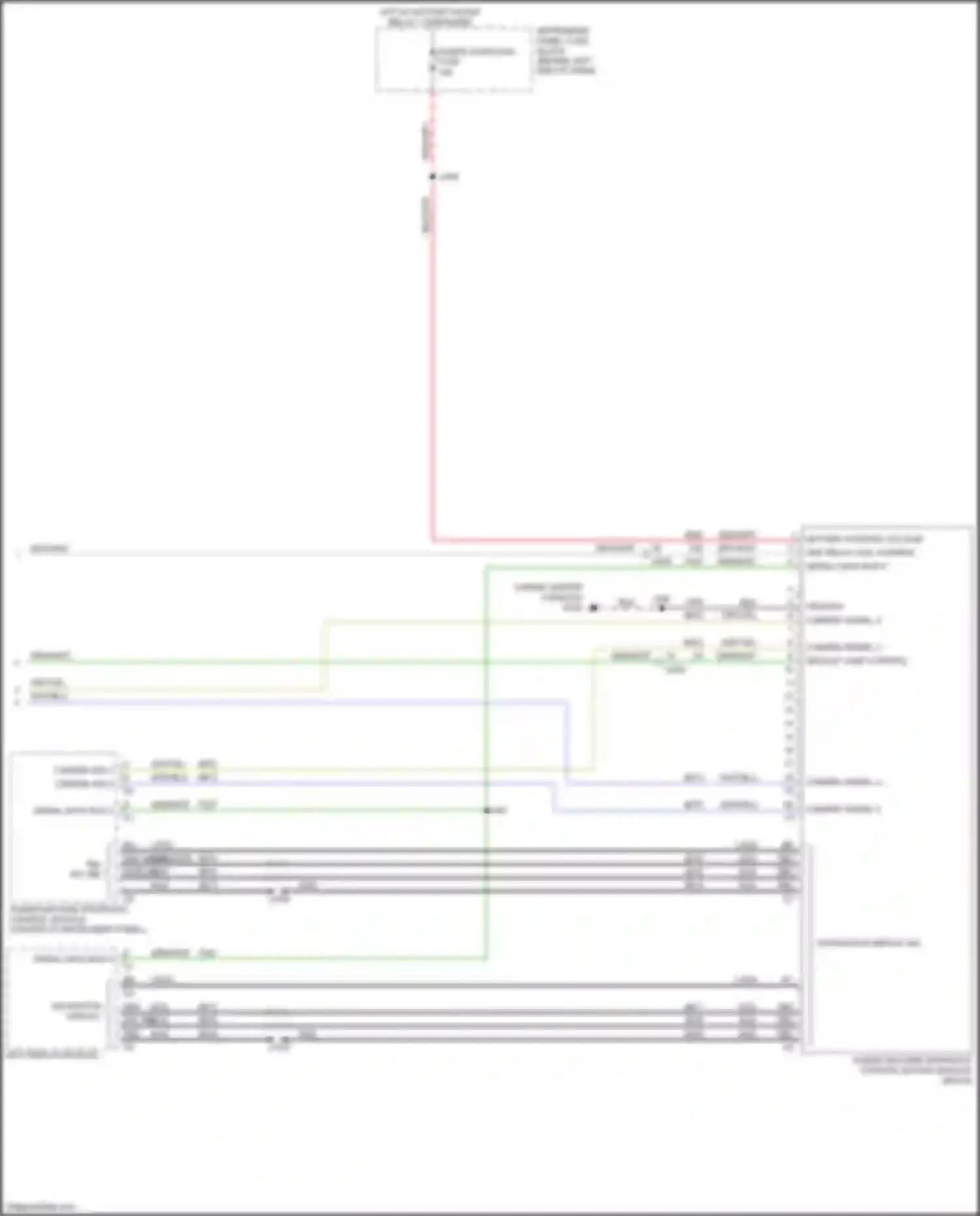 Wiring diagram info display module for Chevrolet Trax I facelift (2016-2022) (3 of 3)