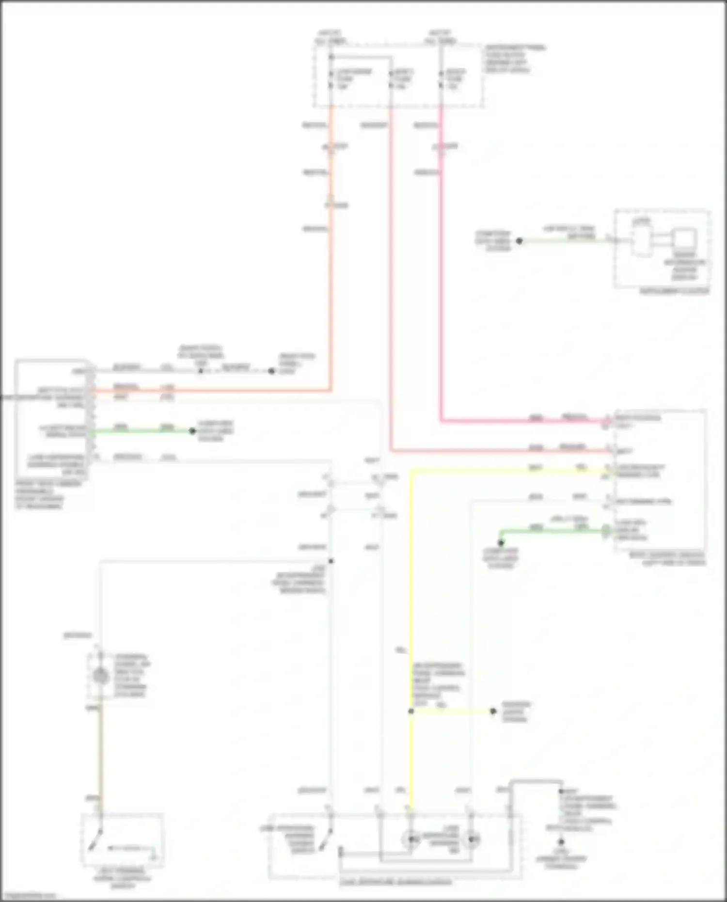 Wiring diagram lane departure warning disable for Chevrolet Trax I facelift (2016-2022) (1 of 1)