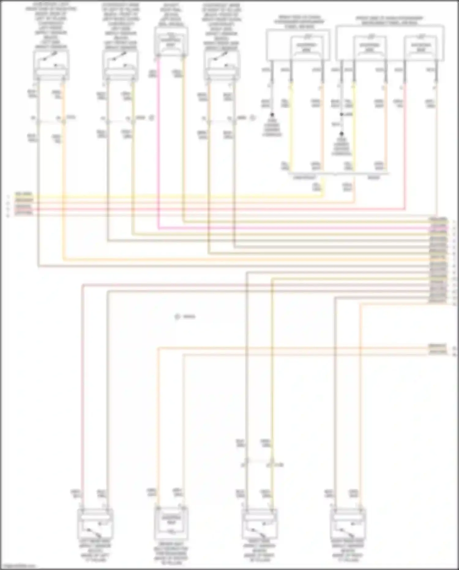 Wiring diagram left front side impact sensor for Chevrolet Trax I facelift (2016-2022) (1 of 1)