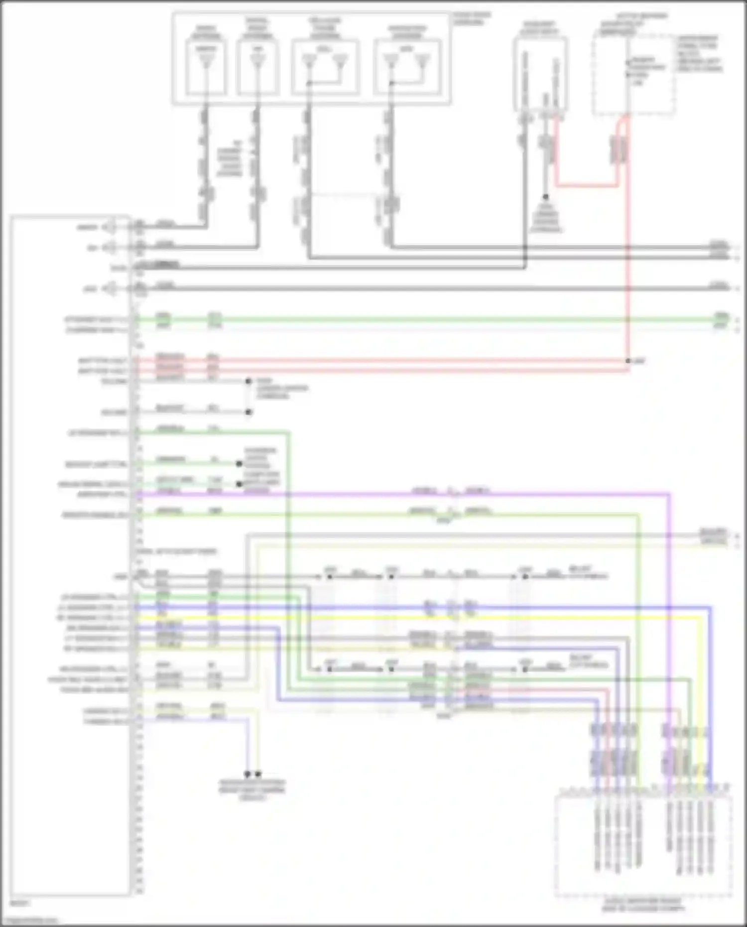 Wiring diagram lf lo level audio- for Chevrolet Trax I facelift (2016-2022) (1 of 2)