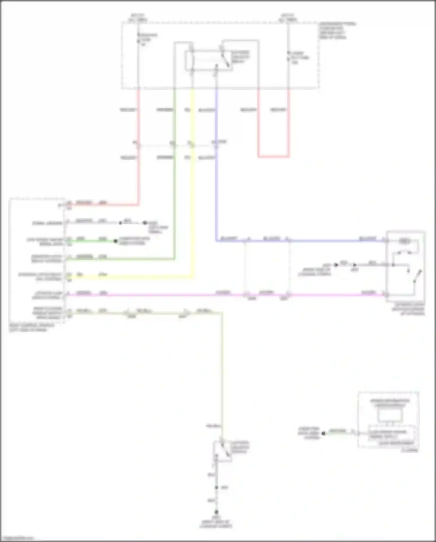 Wiring diagram l/gate rly fuse for Chevrolet Trax I facelift (2016-2022) (1 of 2)