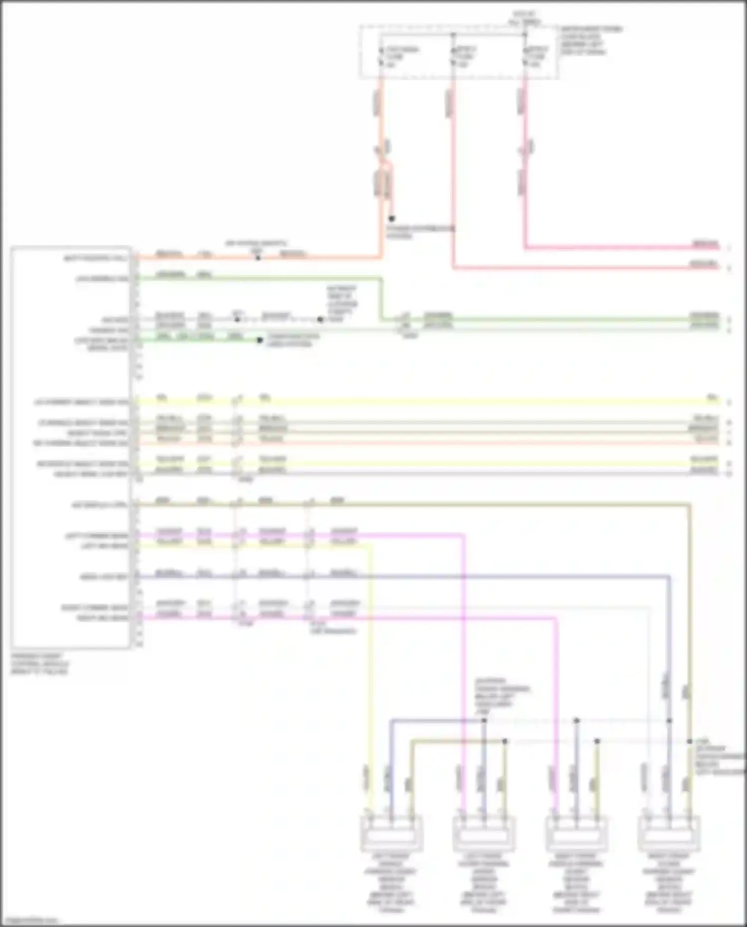 Wiring diagram lr corner object sens sig for Chevrolet Trax I facelift (2016-2022) (1 of 1)