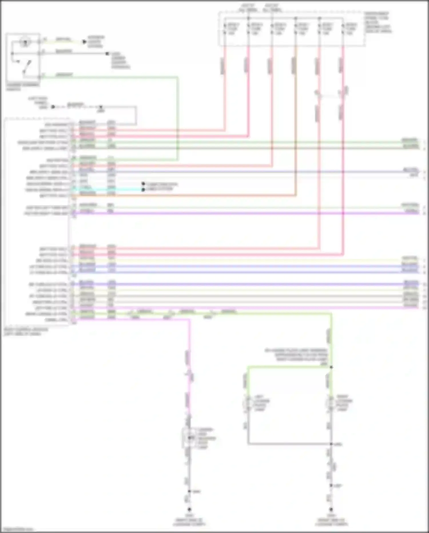 Wiring diagram lr turn sig lp ctrl for Chevrolet Trax I facelift (2016-2022) (2 of 2)