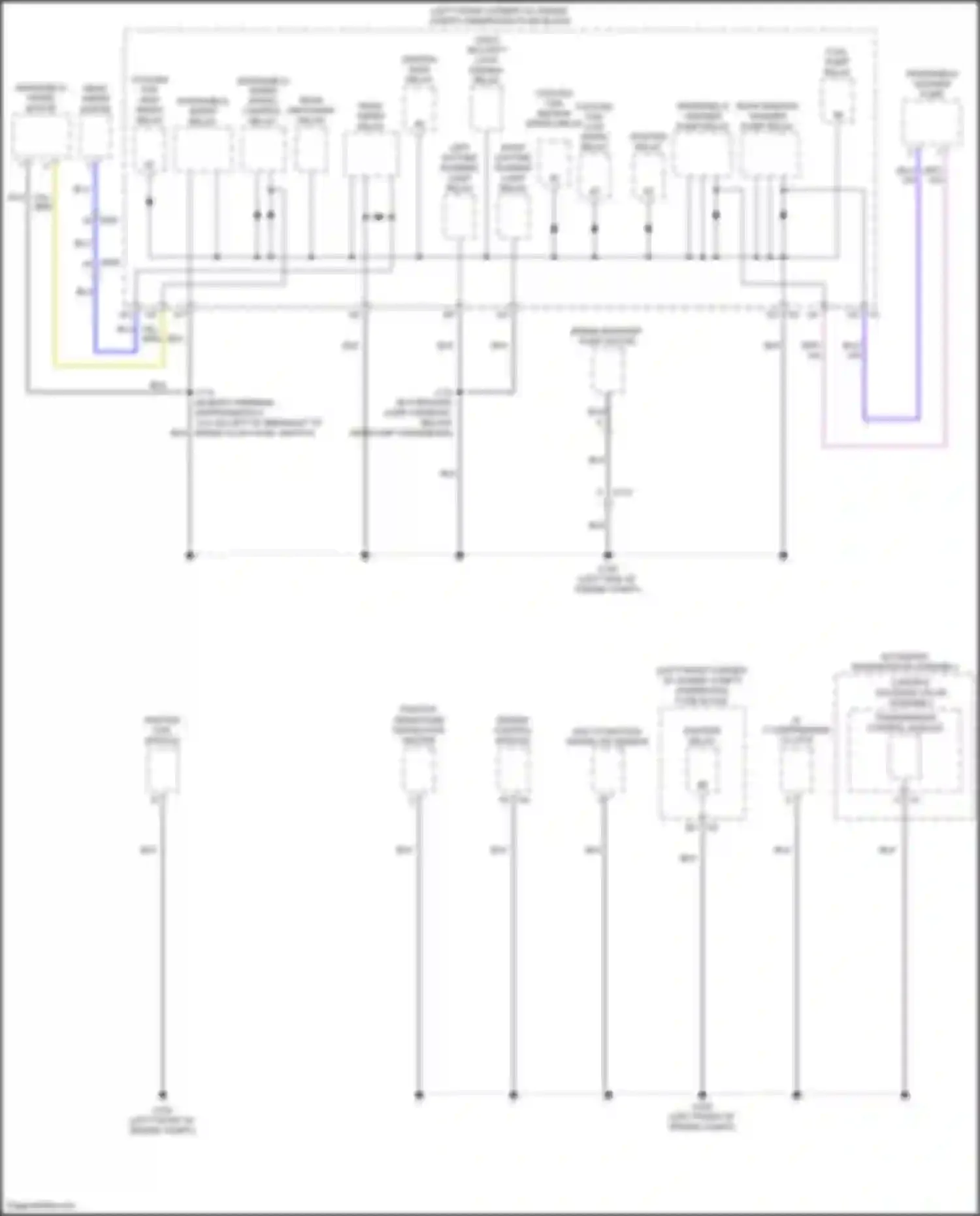 Wiring diagram rear window washer pump relay for Chevrolet Trax I facelift (2016-2022) (1 of 3)