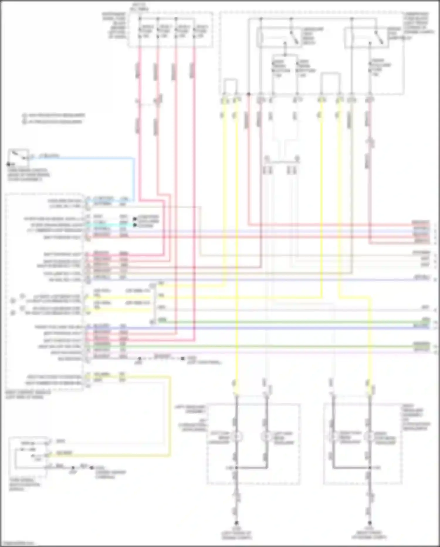 Wiring diagram right high beam headlamp for Chevrolet Trax I facelift (2016-2022) (2 of 3)