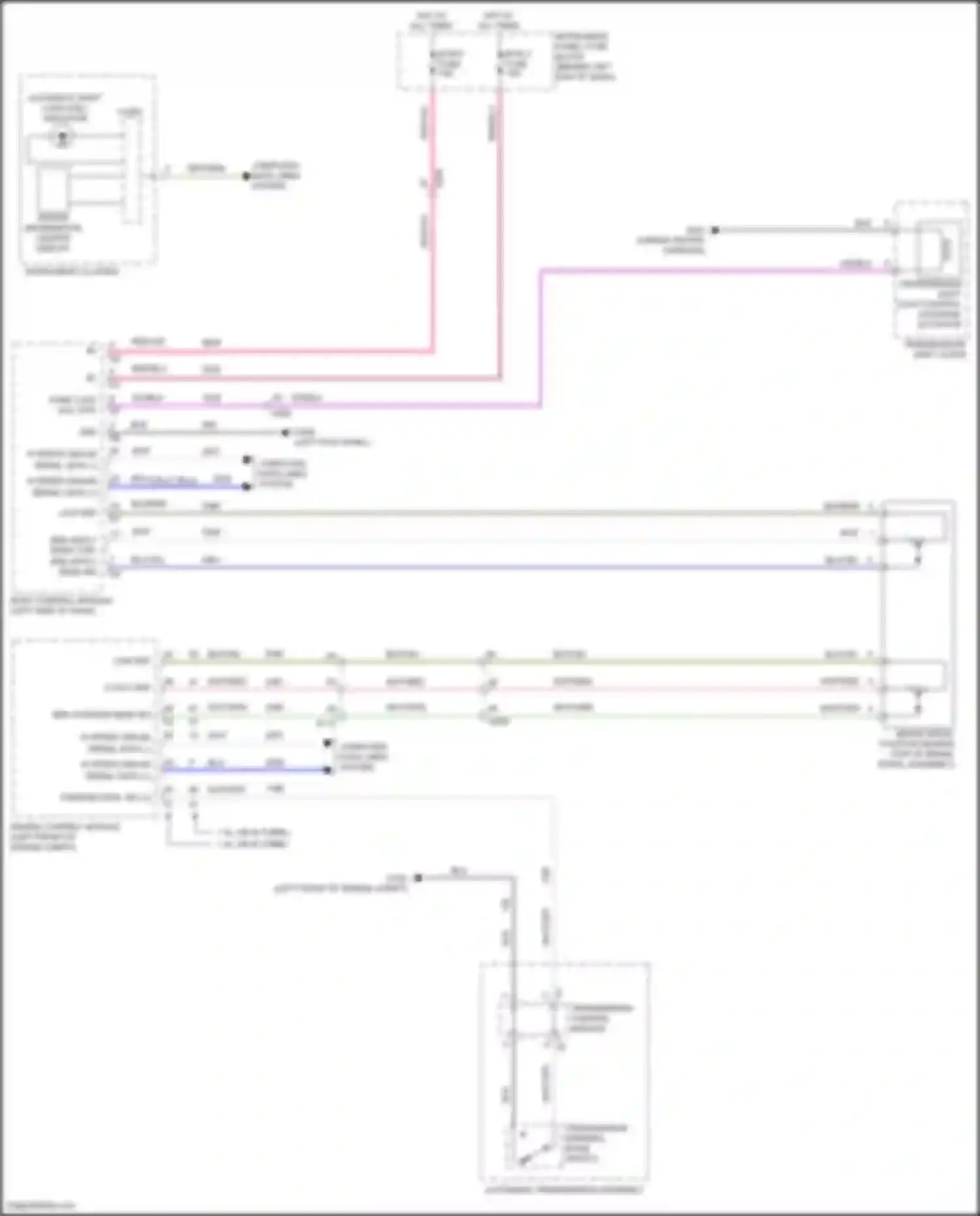 Wiring diagram transmission shift lever for Chevrolet Trax I facelift (2016-2022) (4 of 4)