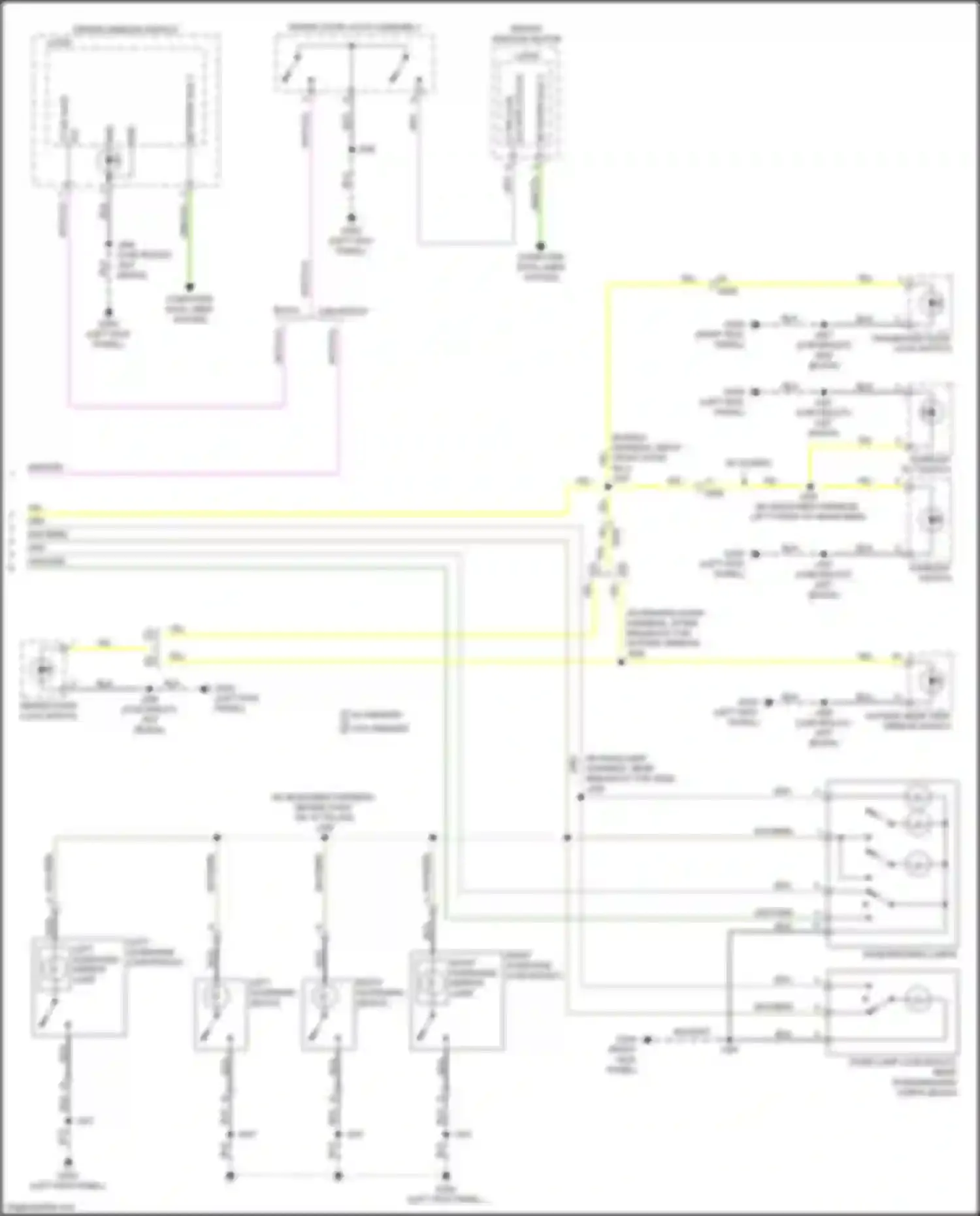 Wiring diagram w/ memory w/o memory for Chevrolet Trax I facelift (2016-2022) (1 of 1)