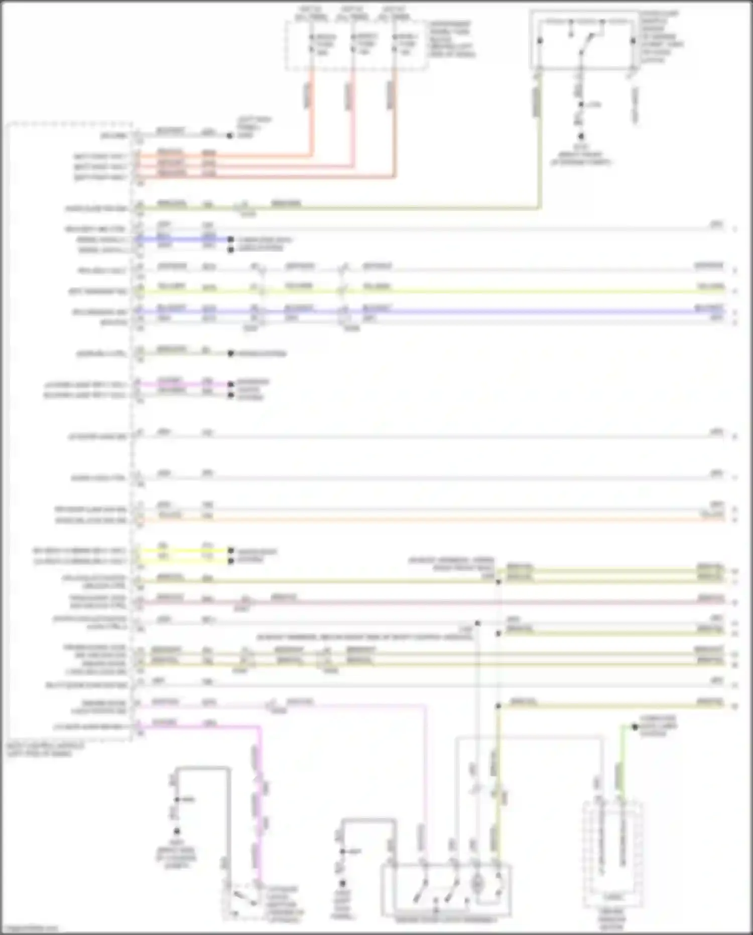 Trax Chevrolet I (2013-2017): Forced entry circuit (1 of 2)
