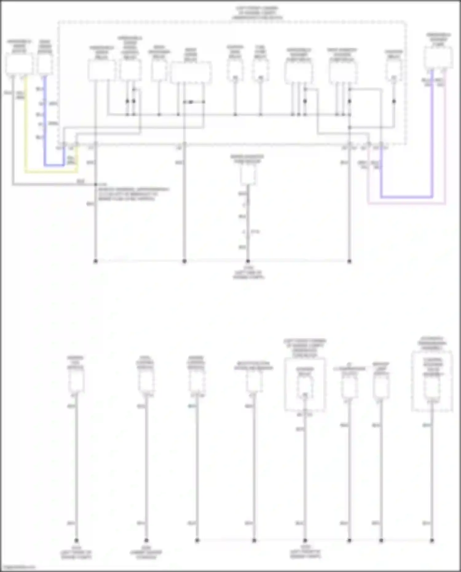 Trax Chevrolet I (2013-2017): Ground distribution circuit (2 of 4)