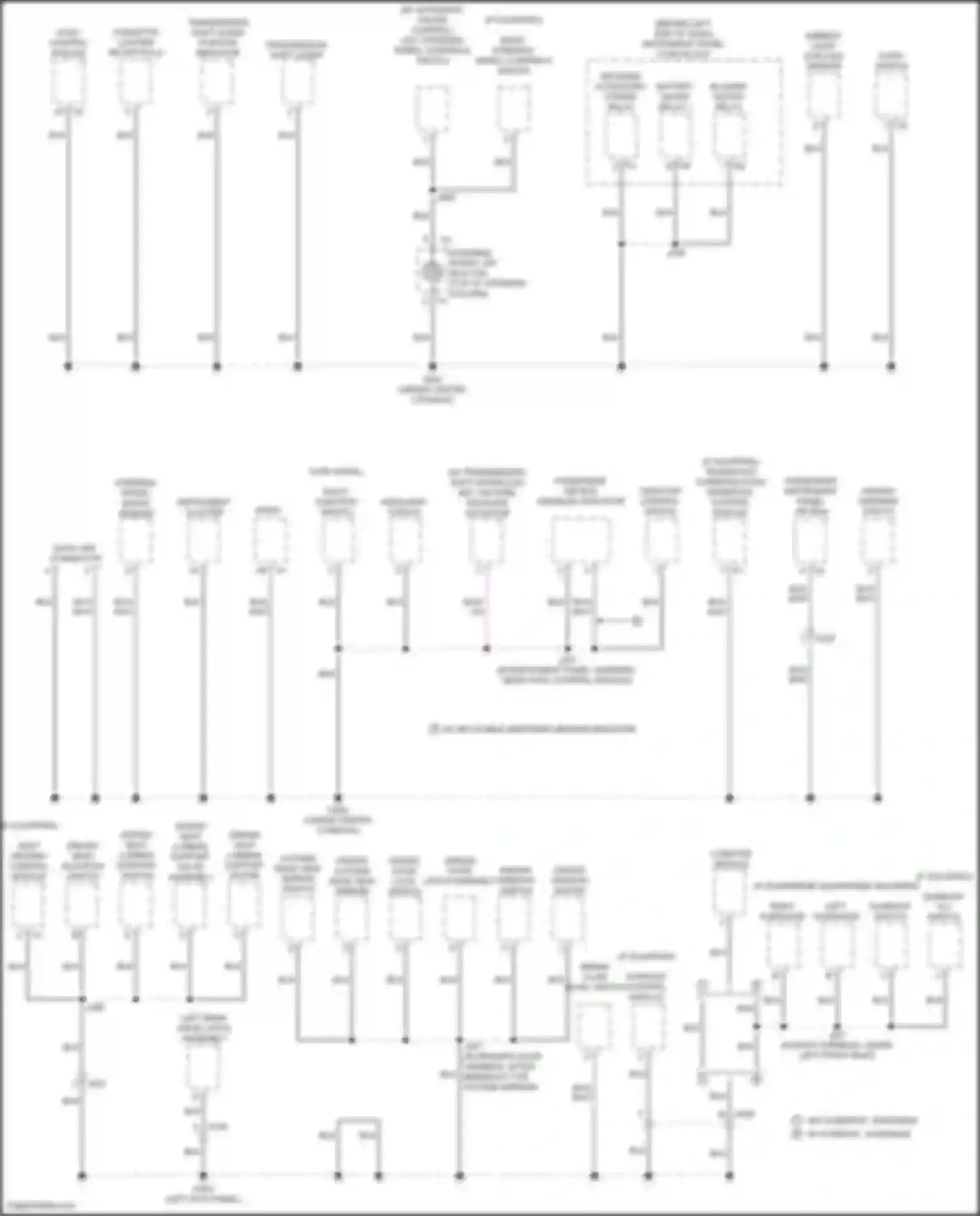 Trax Chevrolet I (2013-2017): Ground distribution circuit (3 of 4)