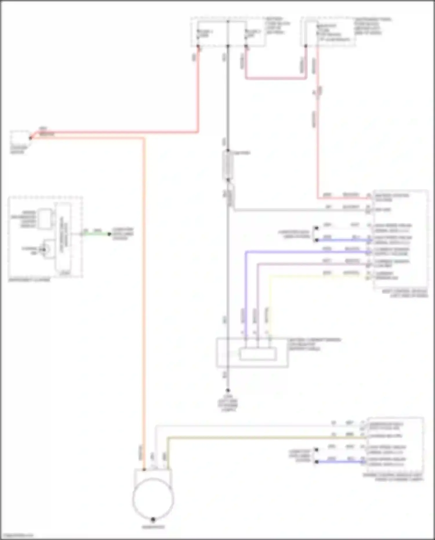 Trax Chevrolet I (2013-2017): Charging circuit