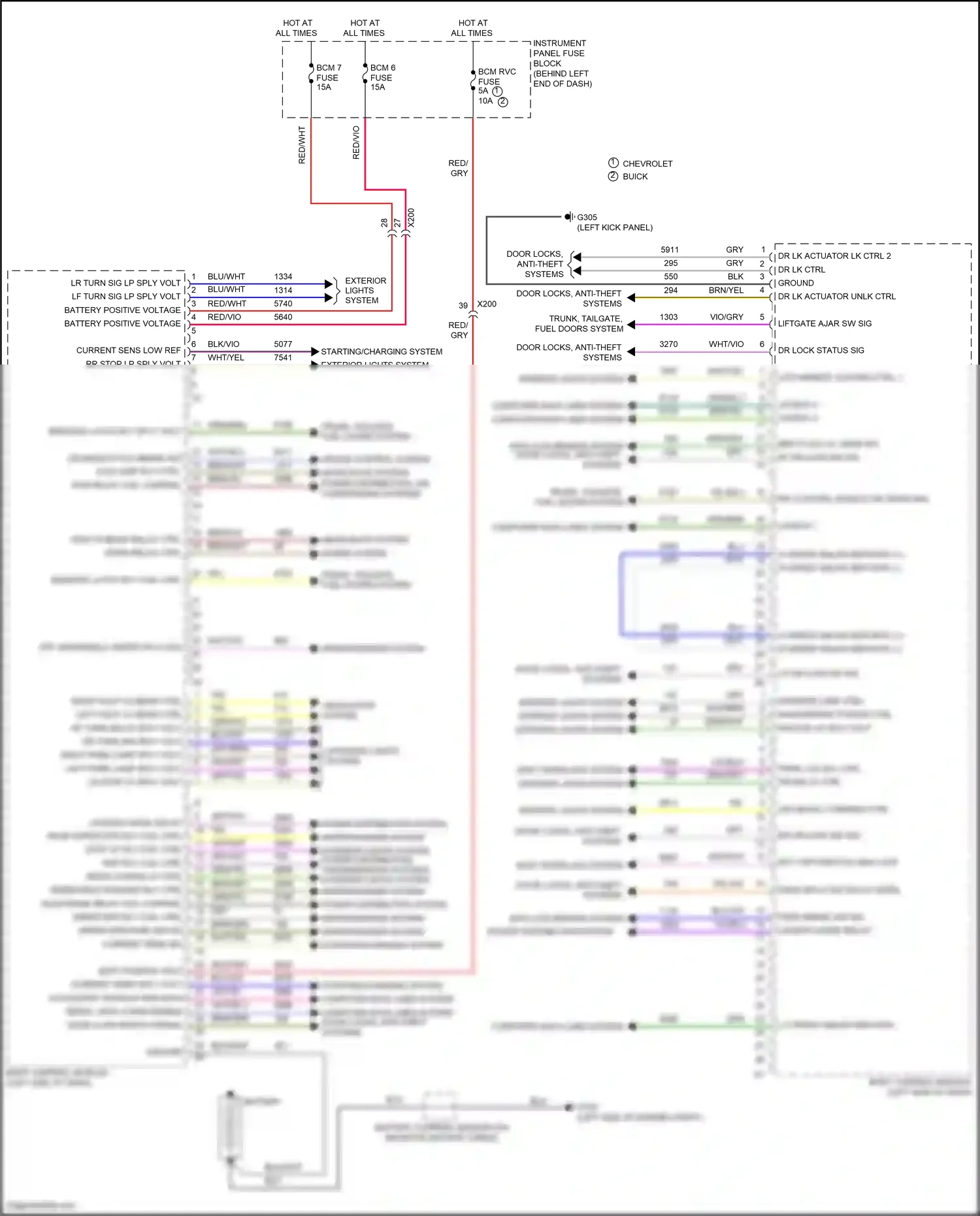 Chevrolet Trax I (2013-2017) brn/yel wiring diagram  (12 of 17)