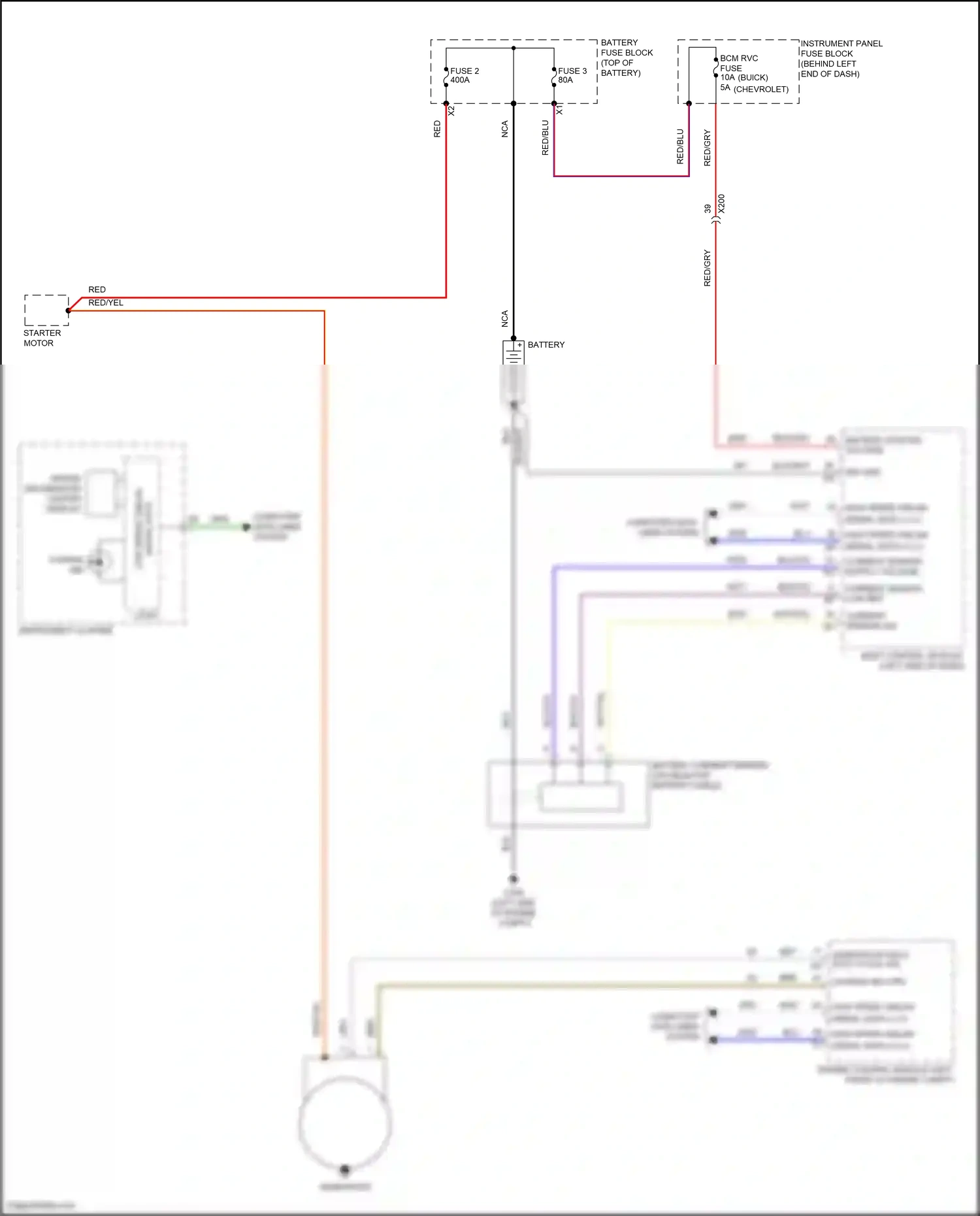 Chevrolet Trax I (2013-2017) engine control module (left front of engine compt) wiring diagram  (2 of 8)