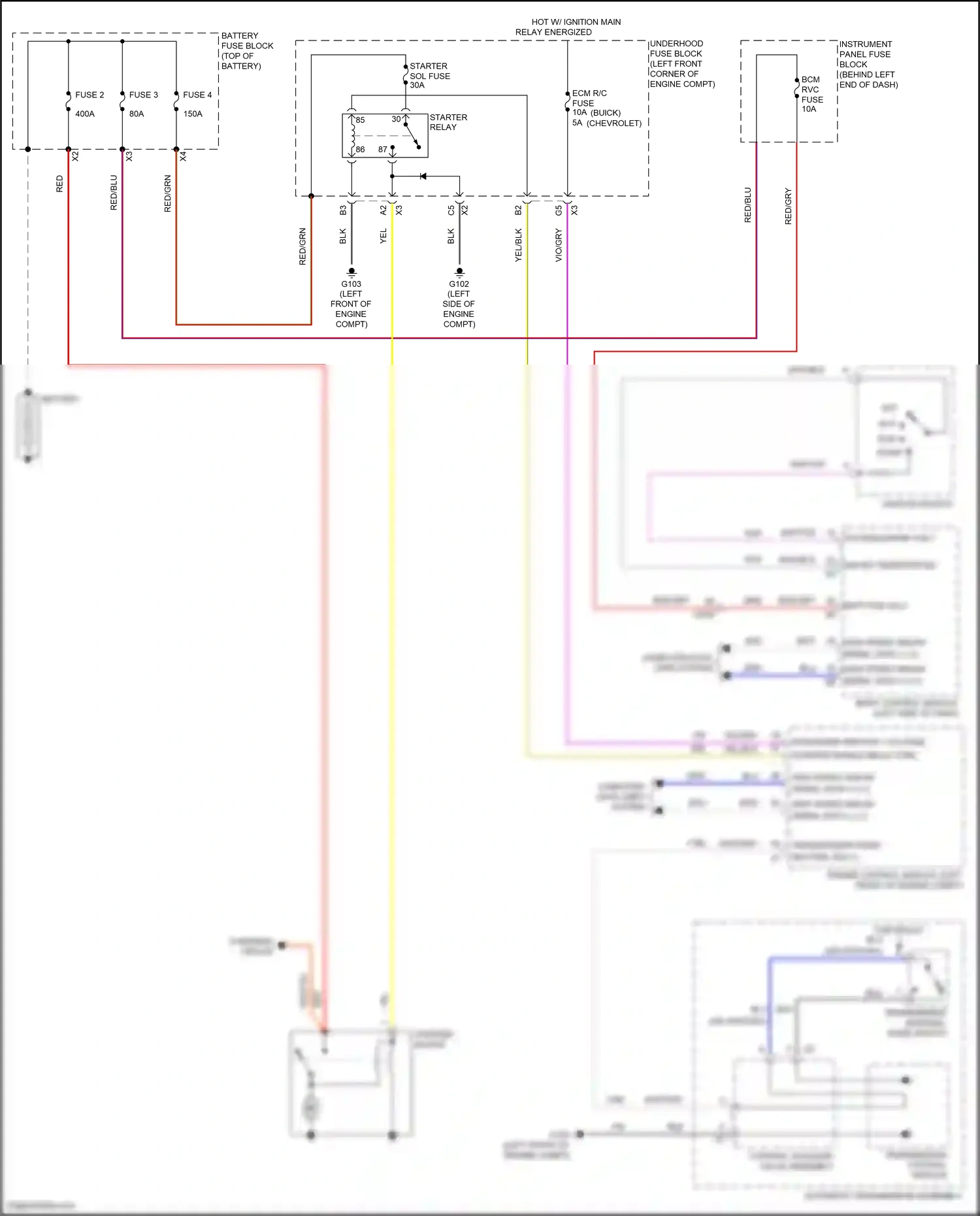 Chevrolet Trax I (2013-2017) engine control module (left front of engine compt) wiring diagram  (6 of 8)