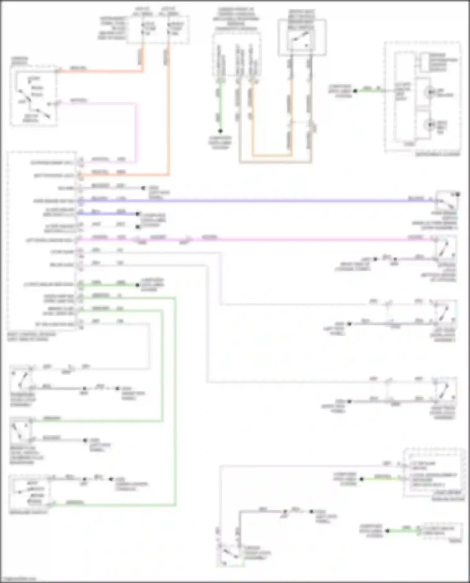 Wiring diagram lf dr ajar sw sig for Chevrolet Trax I (2013-2017) (5 of 5)