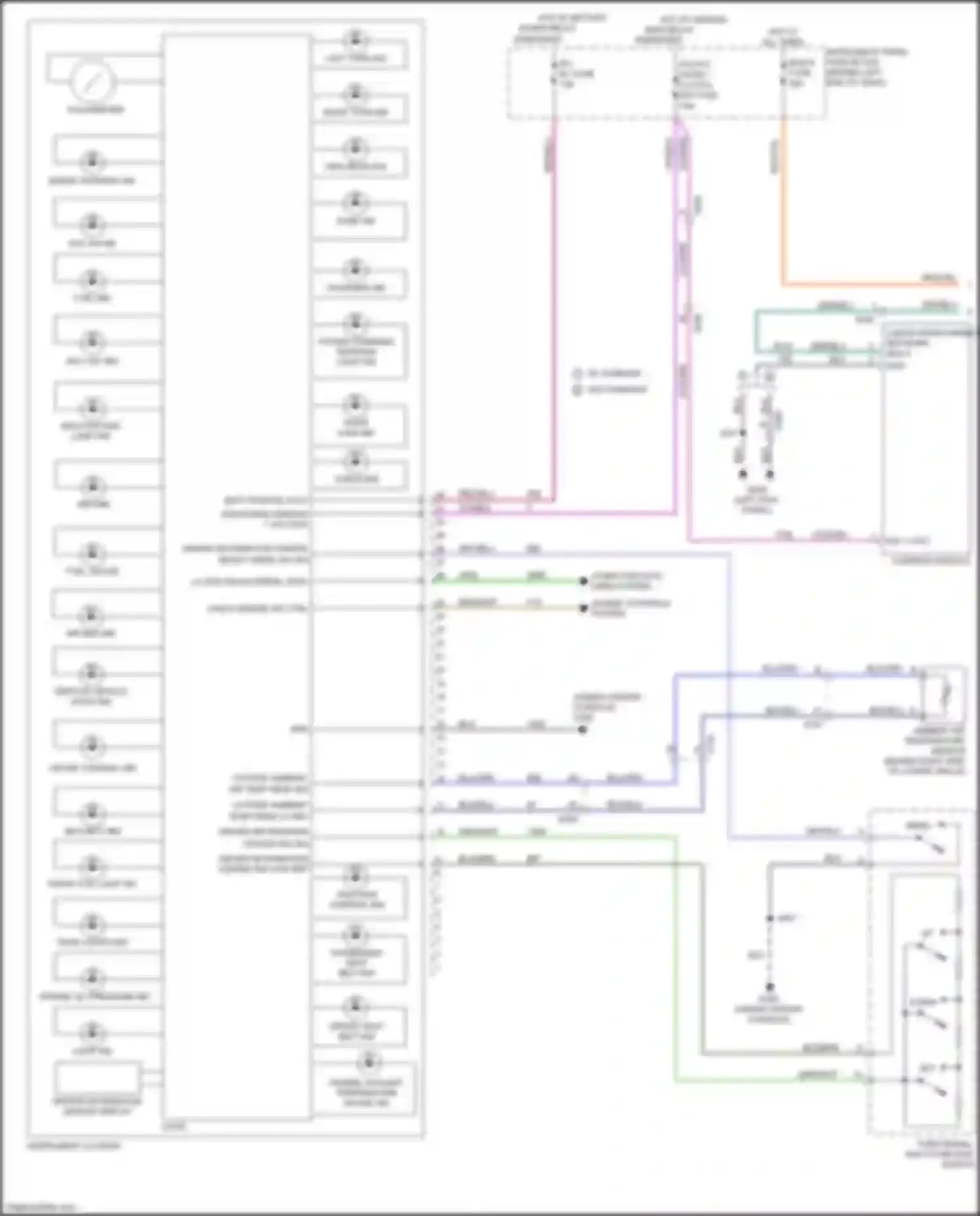 Wiring diagram red/blu for Chevrolet Trax I (2013-2017) (5 of 9)