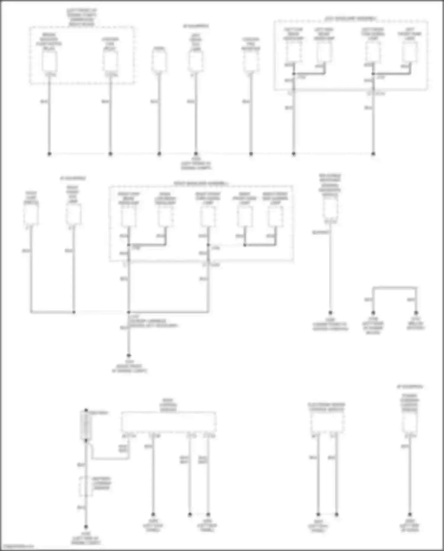 Wiring diagram right low beam headlamp for Chevrolet Trax I (2013-2017) (1 of 2)