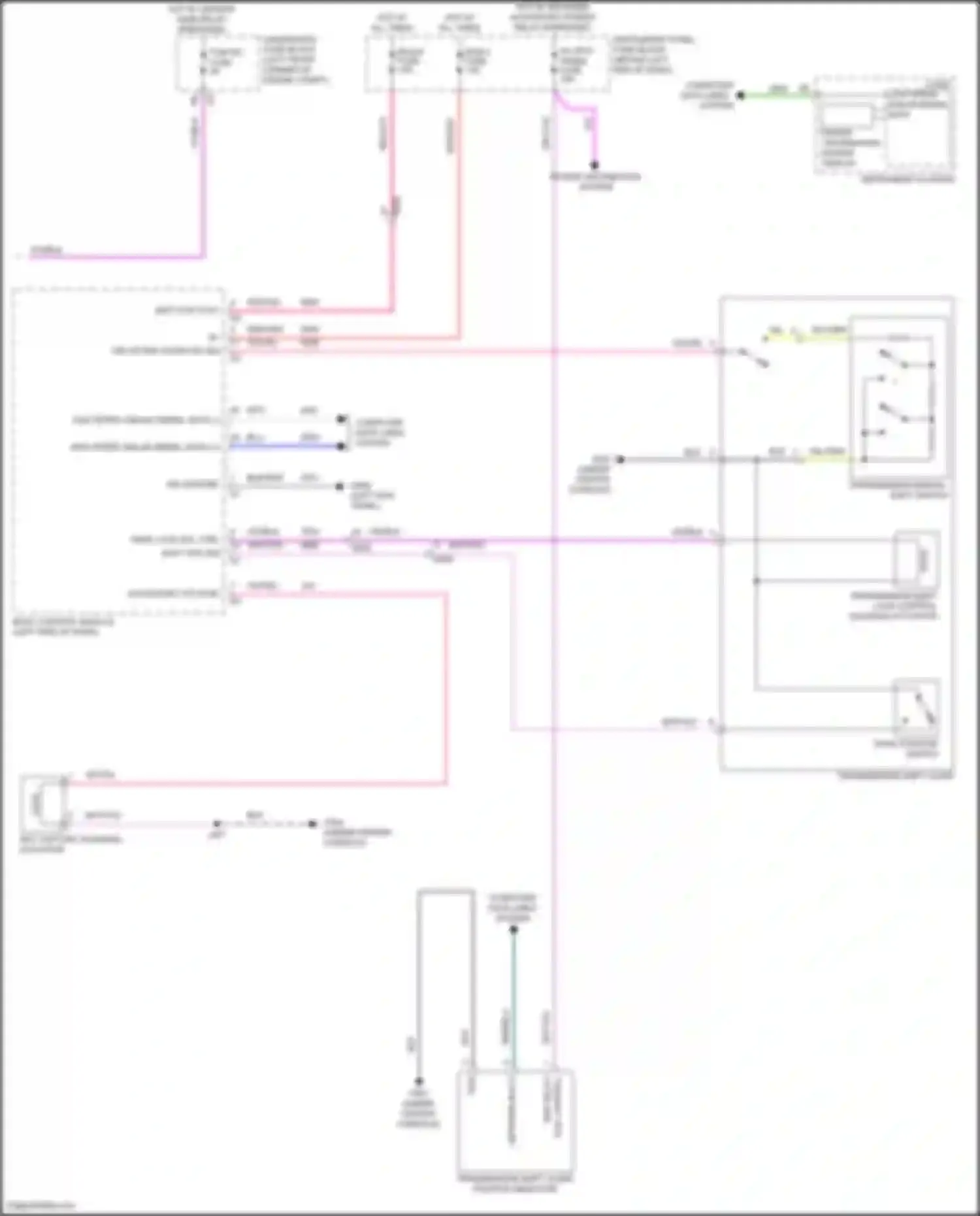 Wiring diagram shift pos sig for Chevrolet Trax I (2013-2017) (1 of 2)