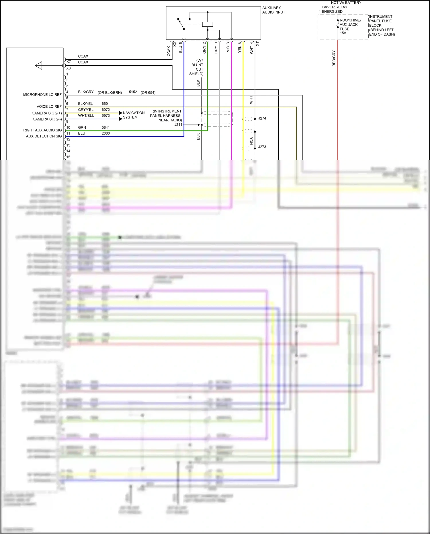 Chevrolet Trax I (2013-2017) vio/blu wiring diagram  (10 of 17)