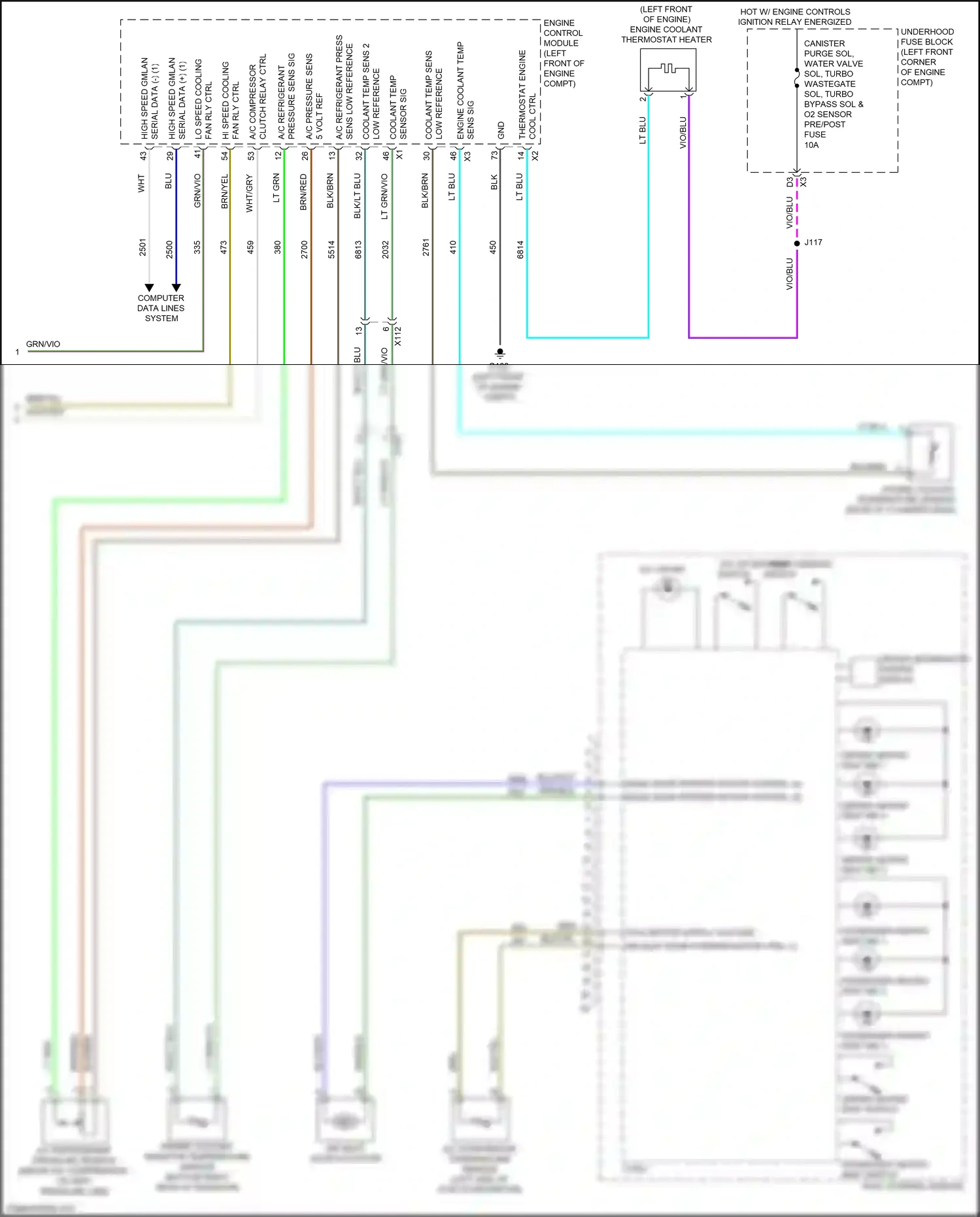 Chevrolet Trax I (2013-2017) vio/blu wiring diagram  (9 of 17)