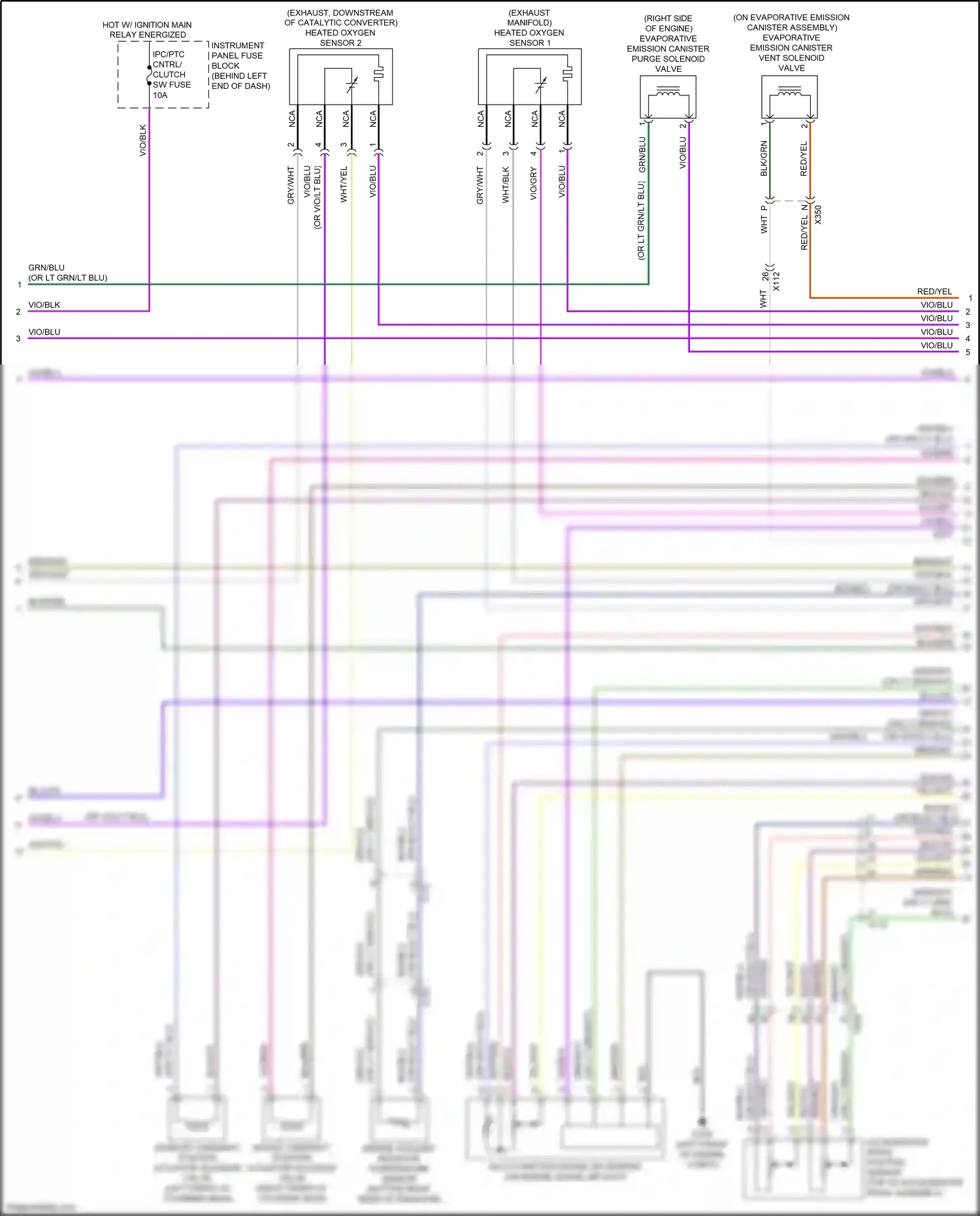 Chevrolet Trax I (2013-2017) vio/blu wiring diagram  (13 of 17)