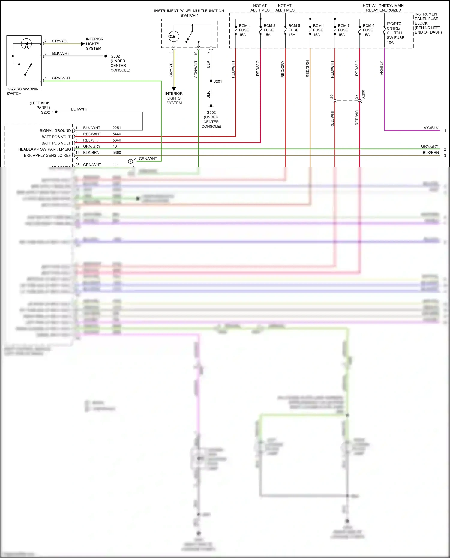 Chevrolet Trax I (2013-2017) vio/blu wiring diagram  (4 of 17)