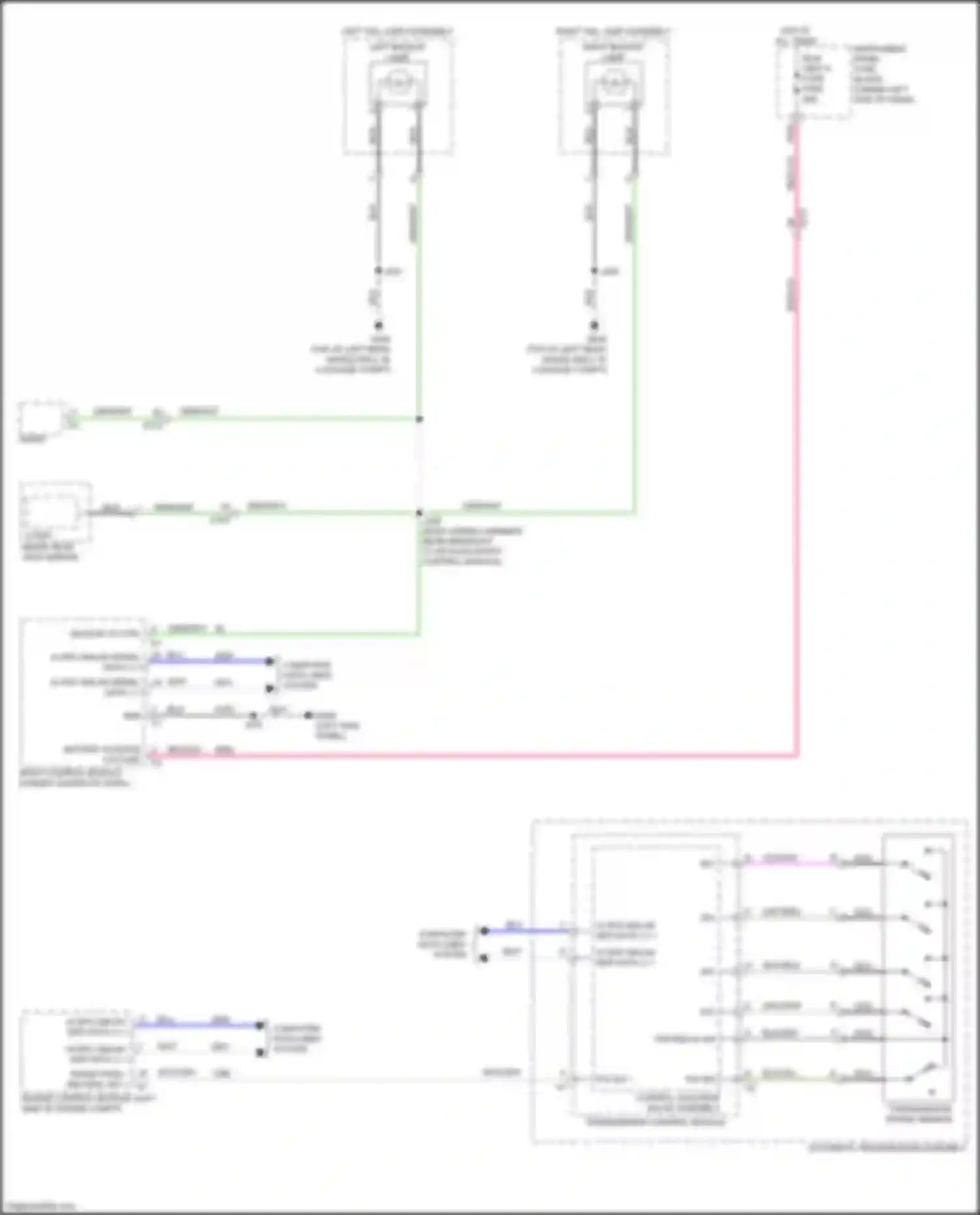 Trax Chevrolet II (2023-2024): Backup lamps circuit