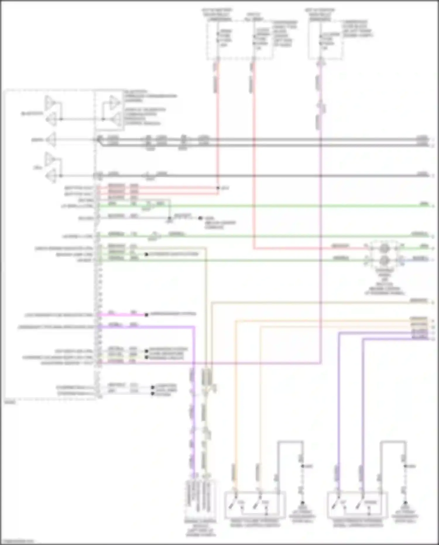 Trax Chevrolet II (2023-2024): Navigation circuit, w/ 11 inch touchscreen (1 of 4)