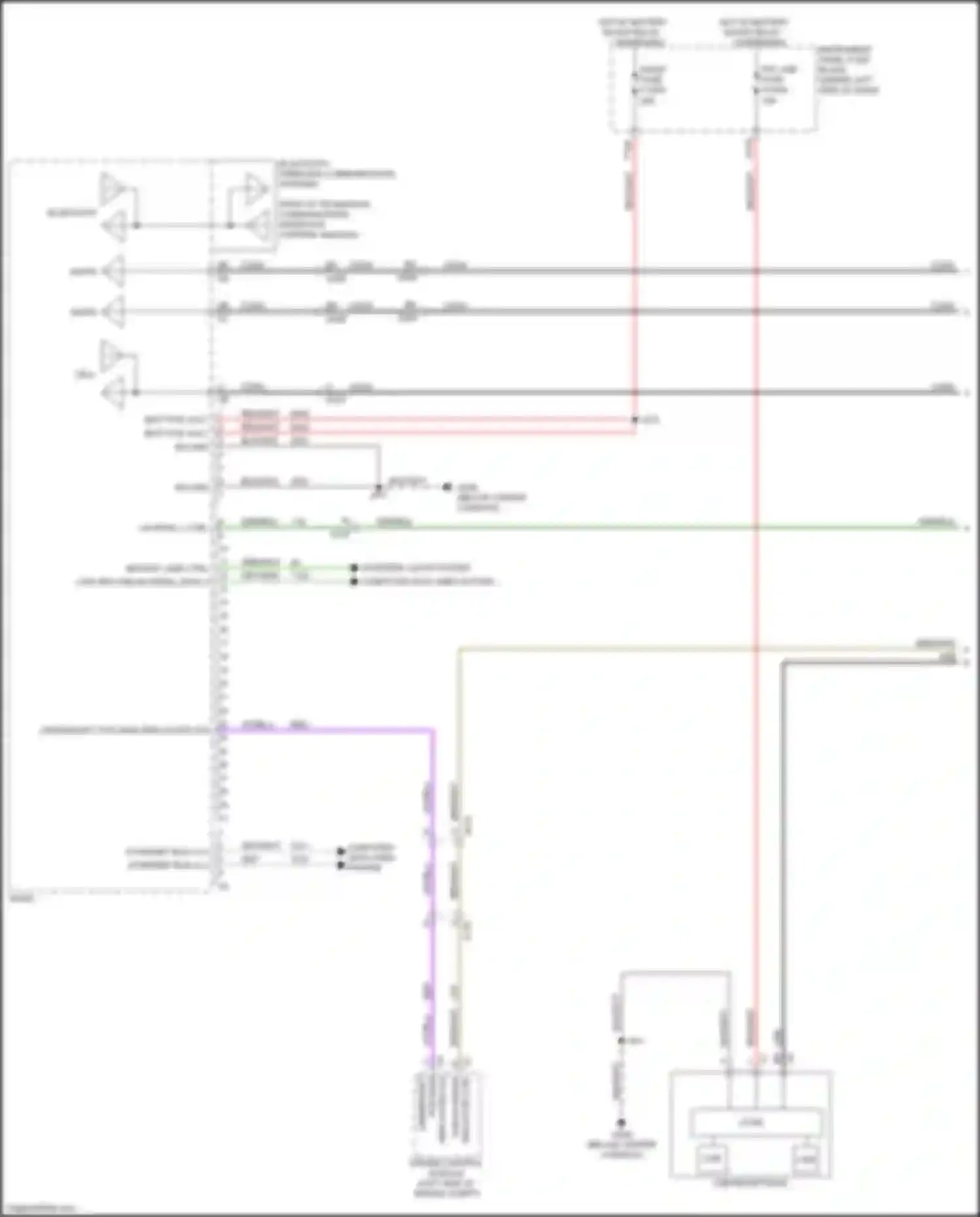 Trax Chevrolet II (2023-2024): Navigation circuit, w/ 8 inch touchscreen (1 of 4)