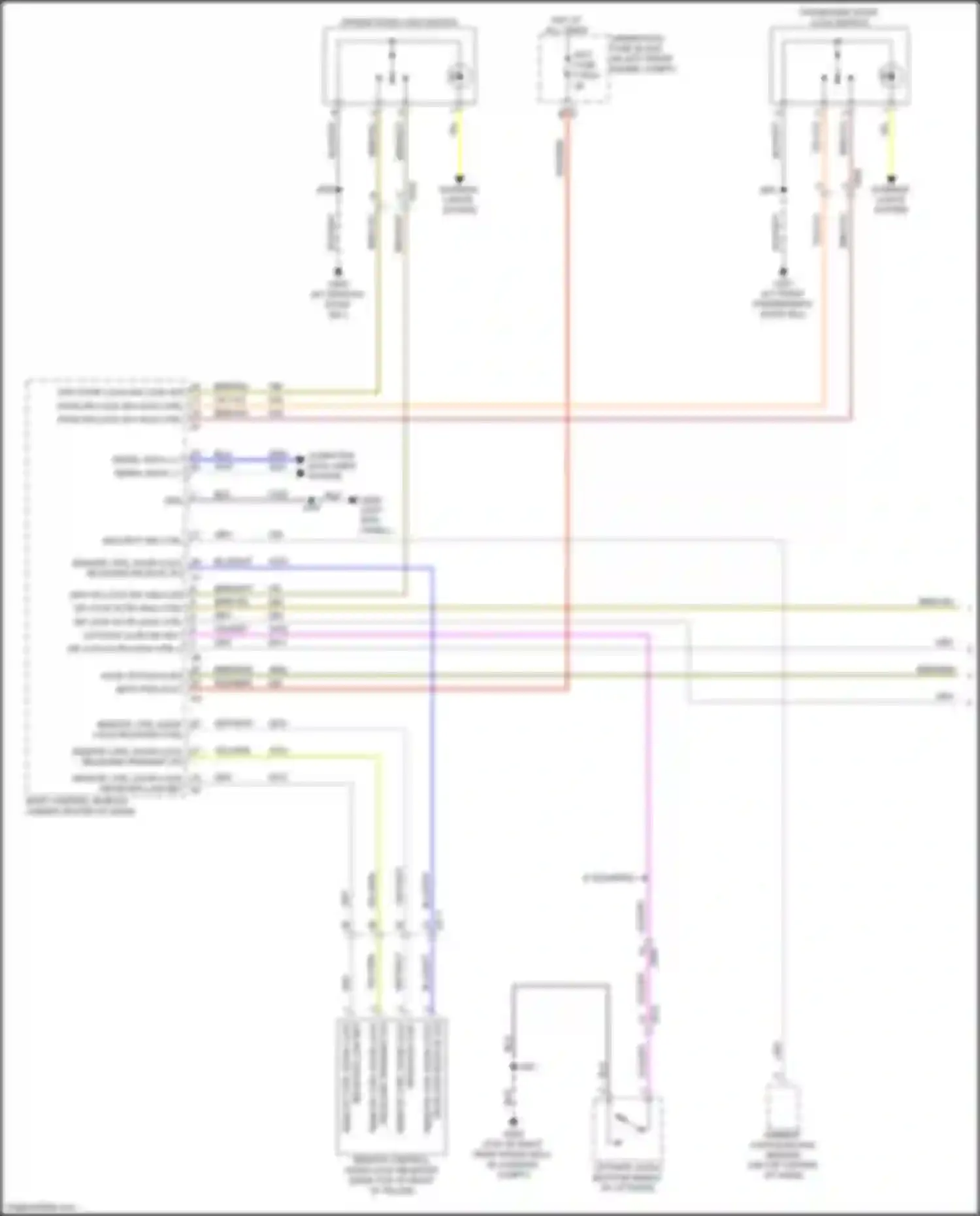 Trax Chevrolet II (2023-2024): Power door locks circuit, w/o passive keyless entry (1 of 3)