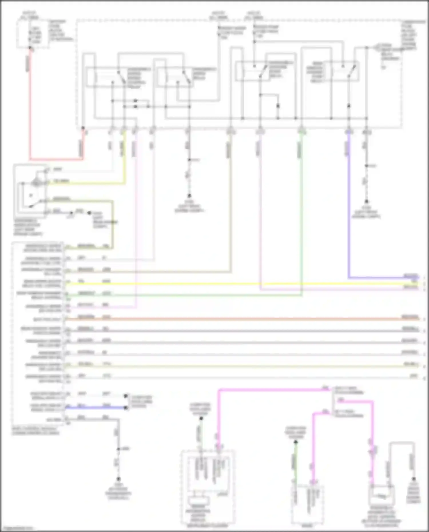 Trax Chevrolet II (2023-2024): Wiper/washer circuit (1 of 2)
