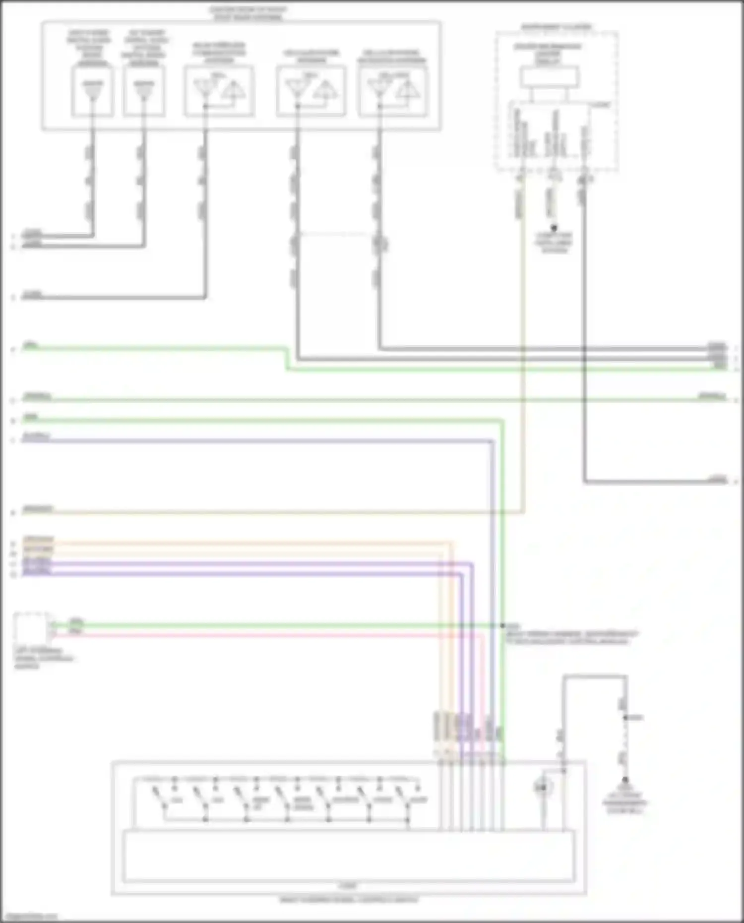 Wiring diagram instrument cluster for Chevrolet Trax II (2023-2024) (6 of 35)