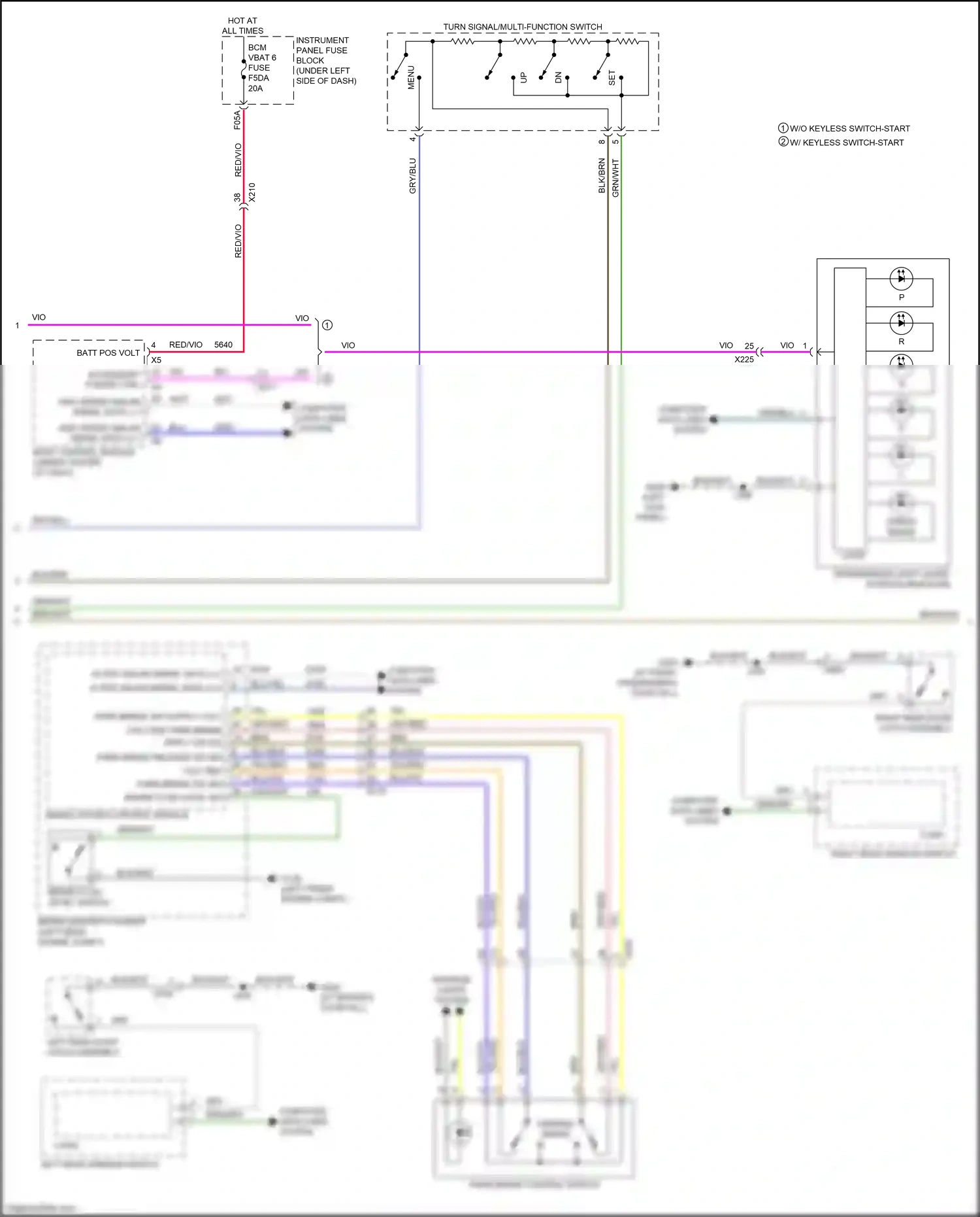 Chevrolet Trax II (2023-2024) (left front engine compt) wiring diagram  (13 of 14)