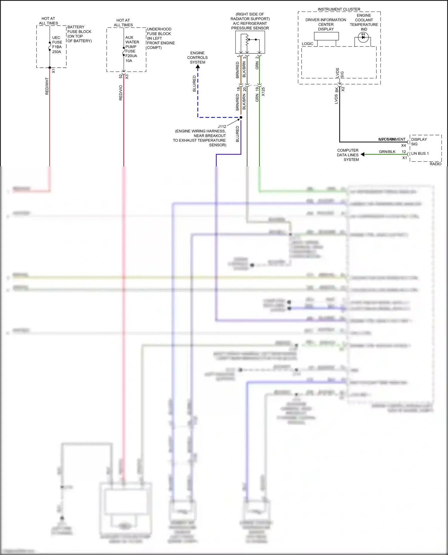 Chevrolet Trax II (2023-2024) (left front engine compt) wiring diagram  (8 of 14)