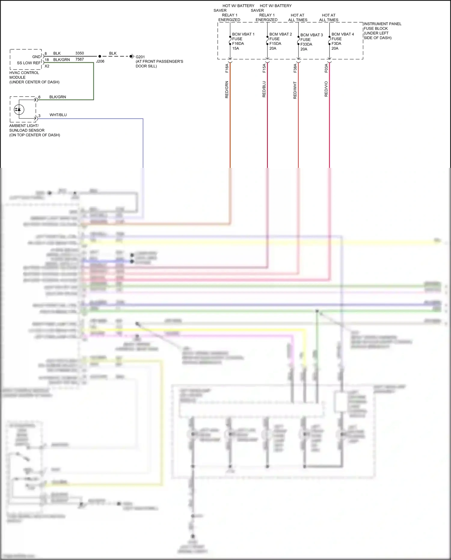Chevrolet Trax II (2023-2024) (left front engine compt) wiring diagram  (6 of 14)