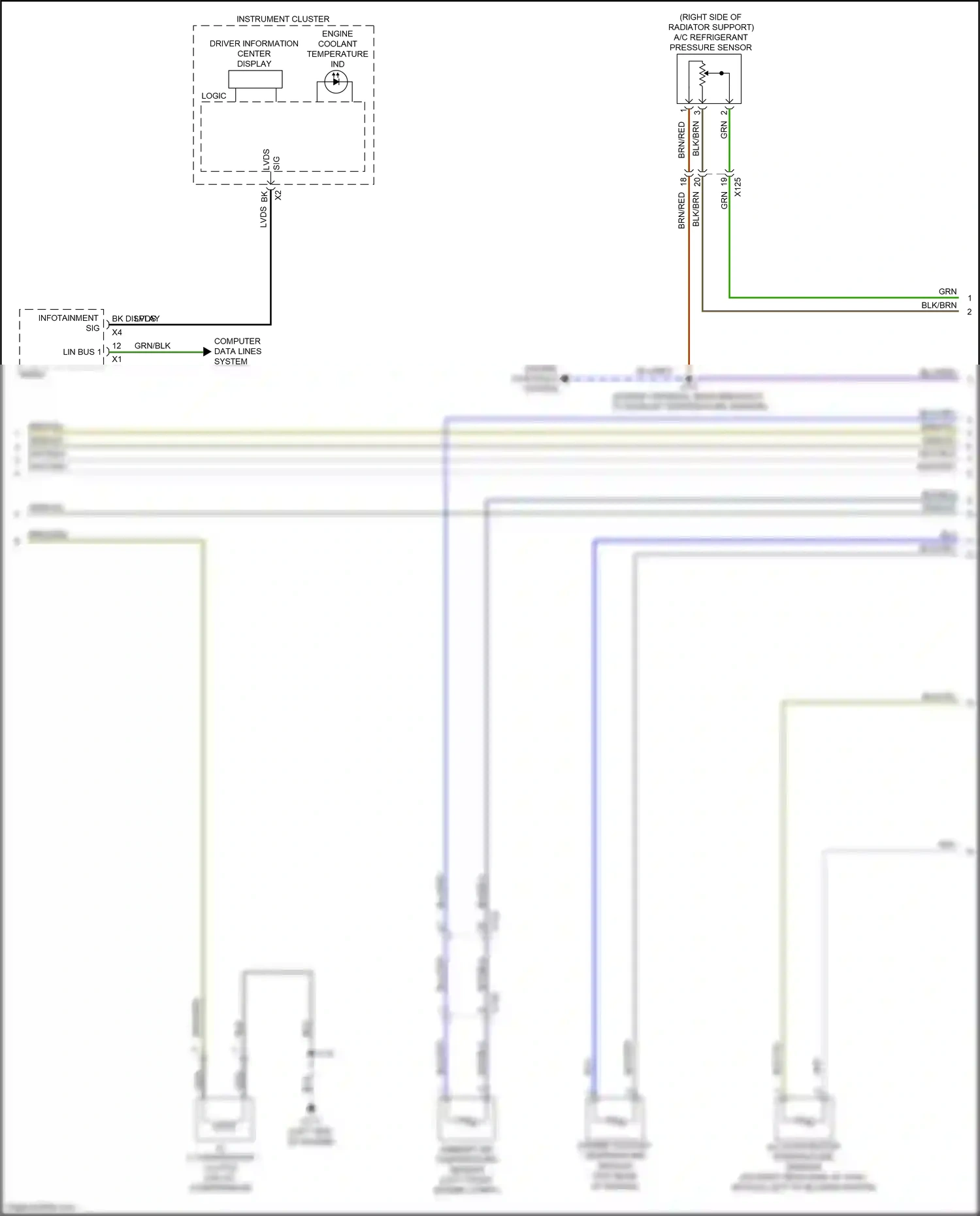 Chevrolet Trax II (2023-2024) (left front engine compt) wiring diagram  (2 of 14)