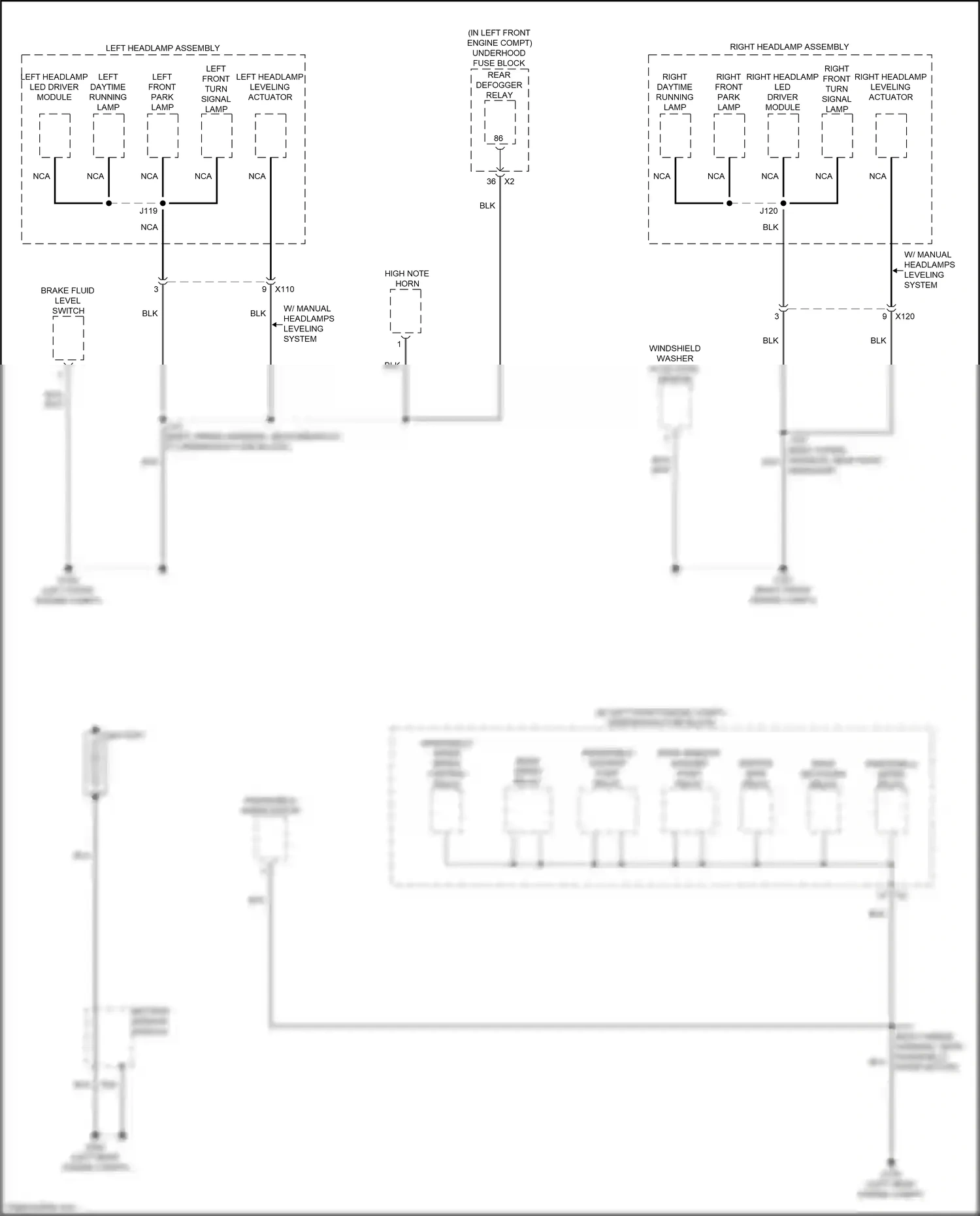 Chevrolet Trax II (2023-2024) (left front engine compt) wiring diagram  (5 of 14)