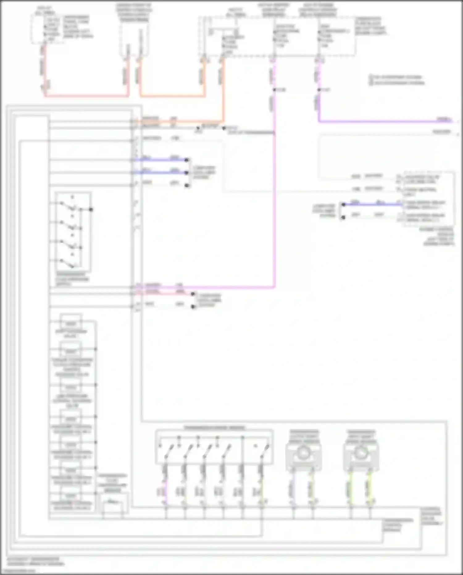 Wiring diagram line pressure control solenoid valve for Chevrolet Trax II (2023-2024) (1 of 1)