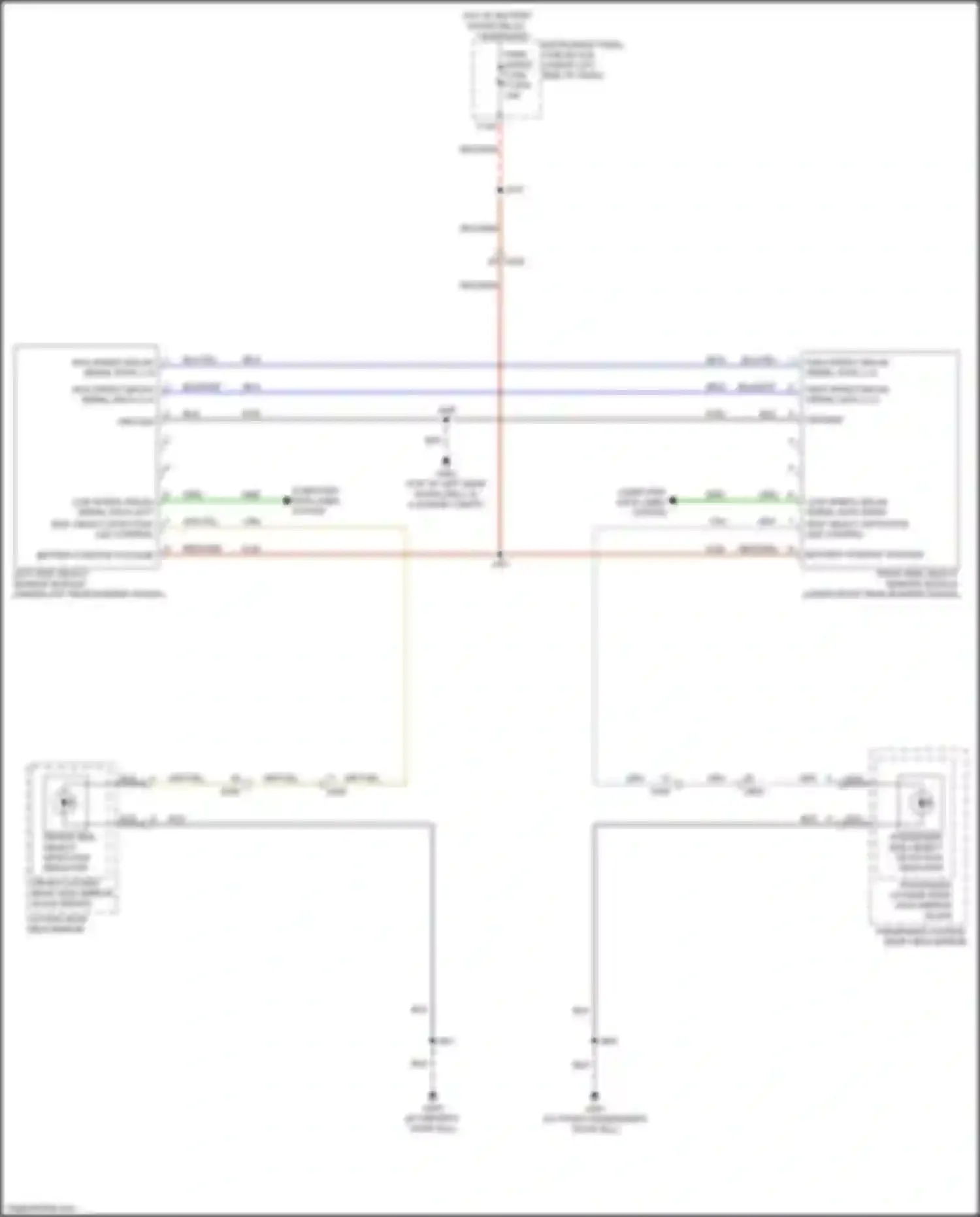 Wiring diagram passenger outside rear view mirror glass for Chevrolet Trax II (2023-2024) (1 of 3)