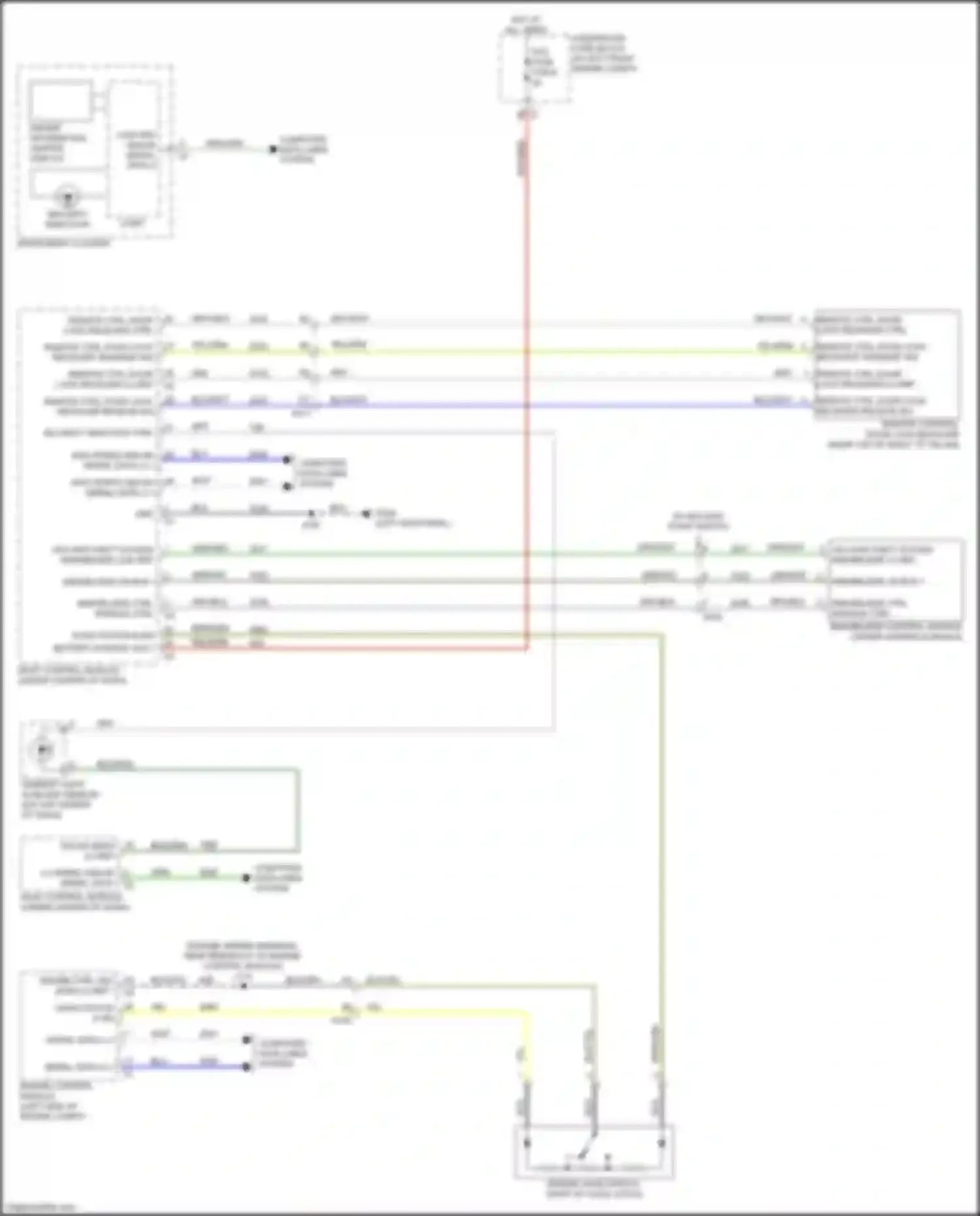 Wiring diagram remote ctrl door lock receiver receive sig for Chevrolet Trax II (2023-2024) (3 of 5)