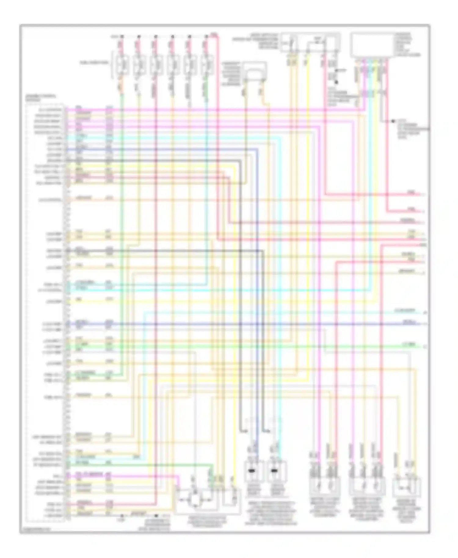 Uplander Chevrolet I (2004-2008): Wiring diagram engine performance 3.9l vin 1 (1 of 4)