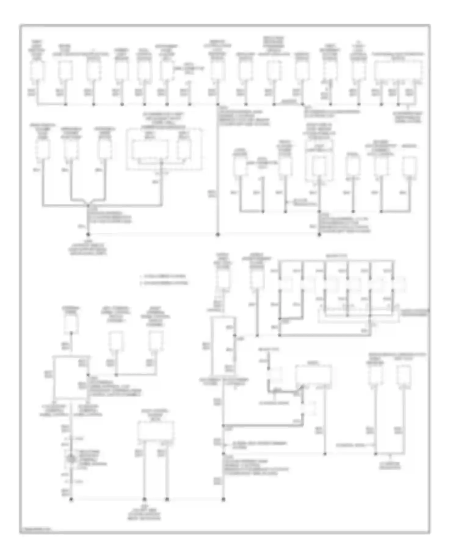 Uplander Chevrolet I (2004-2008): Ground distribution circuit (2 of 4)