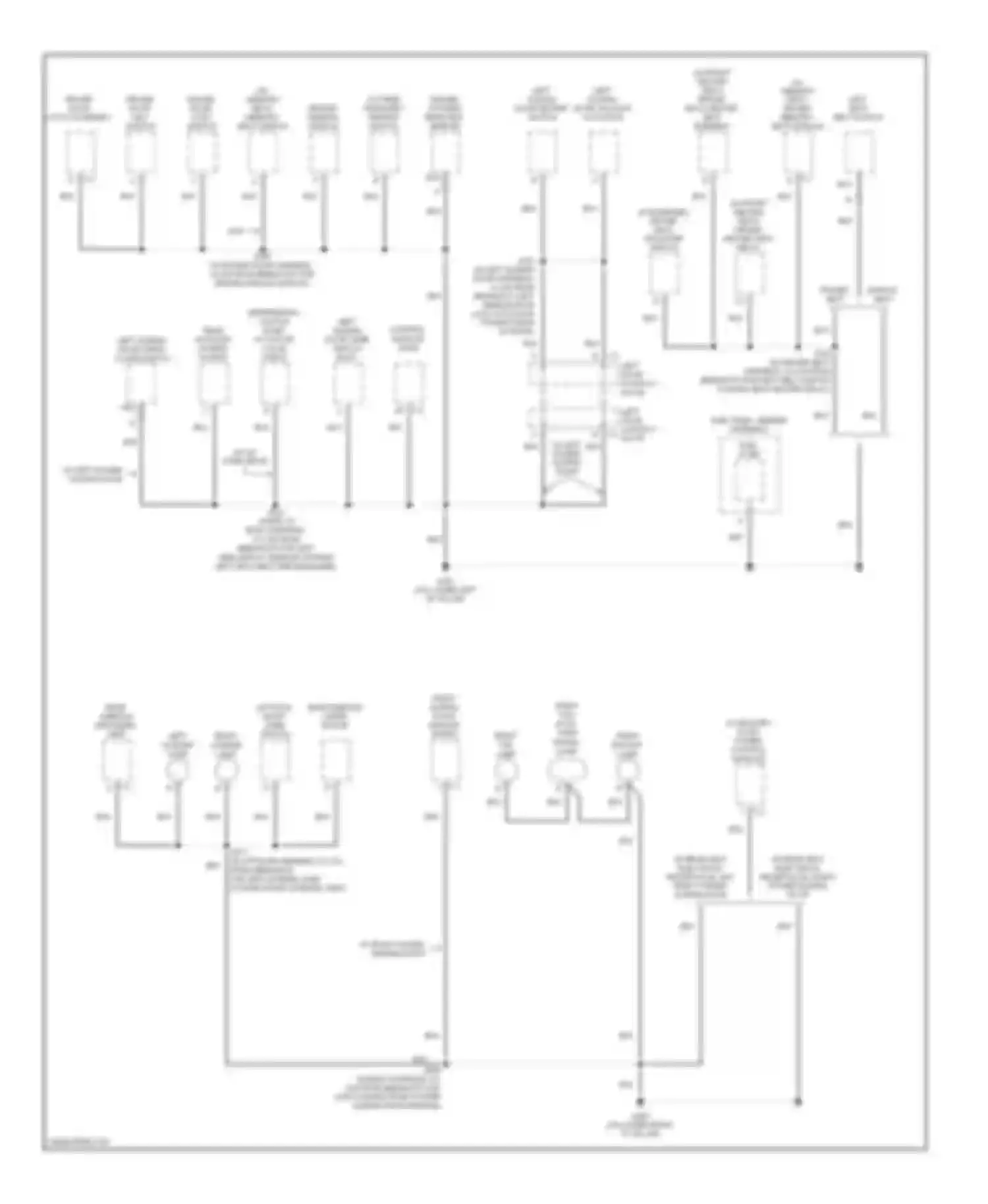 Uplander Chevrolet I (2004-2008): Ground distribution circuit (3 of 4)