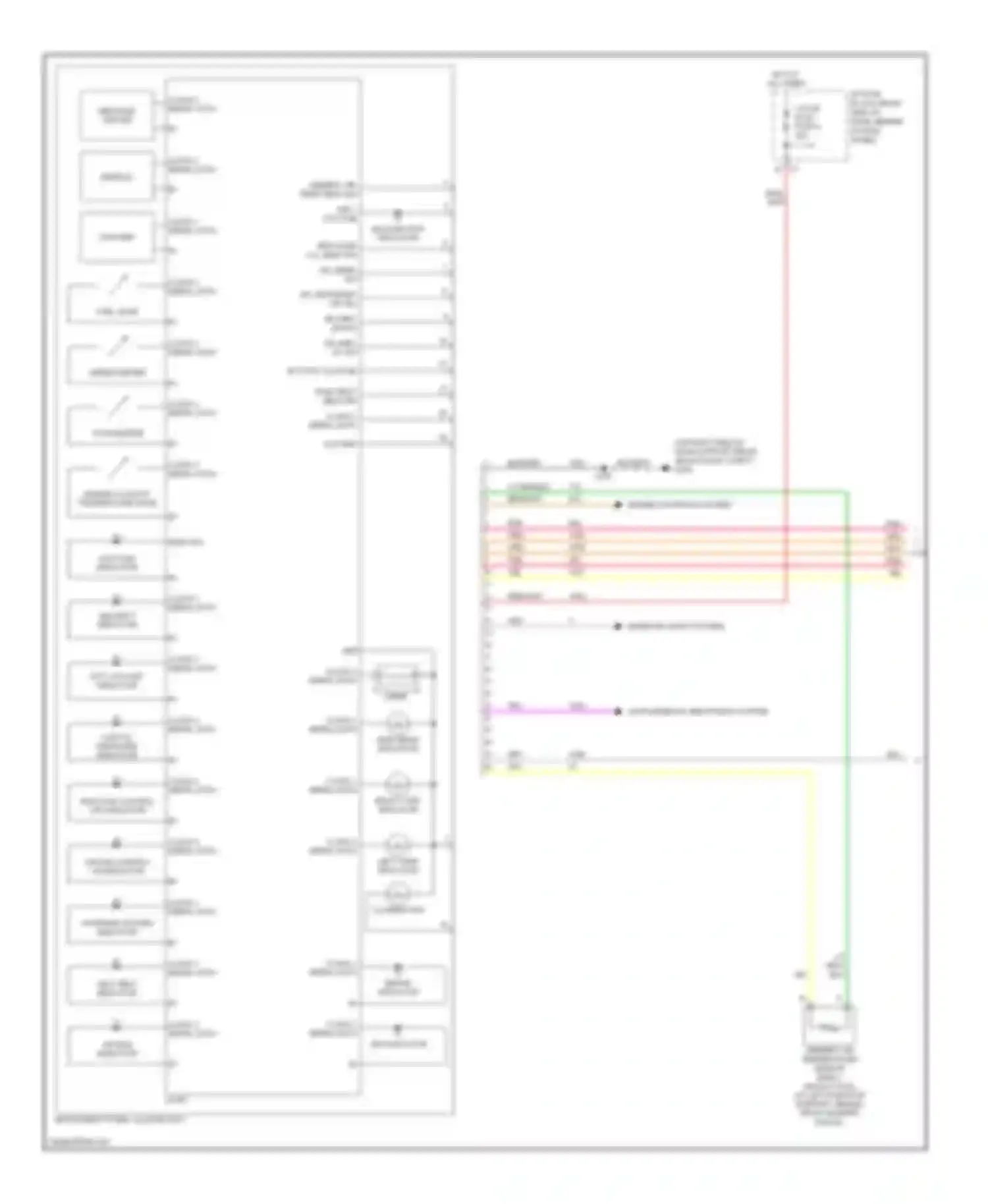 Uplander Chevrolet I (2004-2008): Instrument cluster circuit (1 of 2)