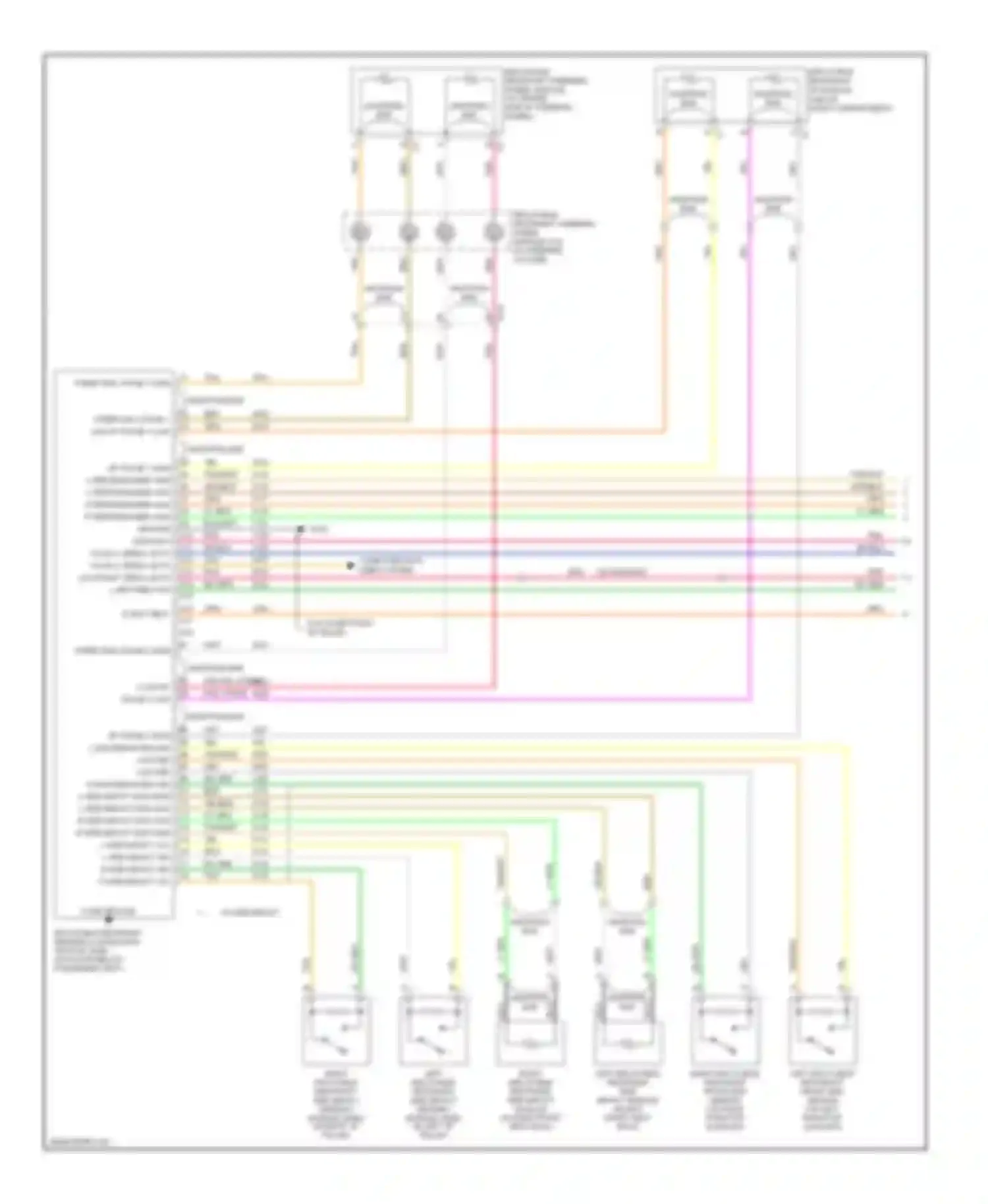 Uplander Chevrolet I (2004-2008): Supplemental restraints circuit, with side air bag (1 of 2)