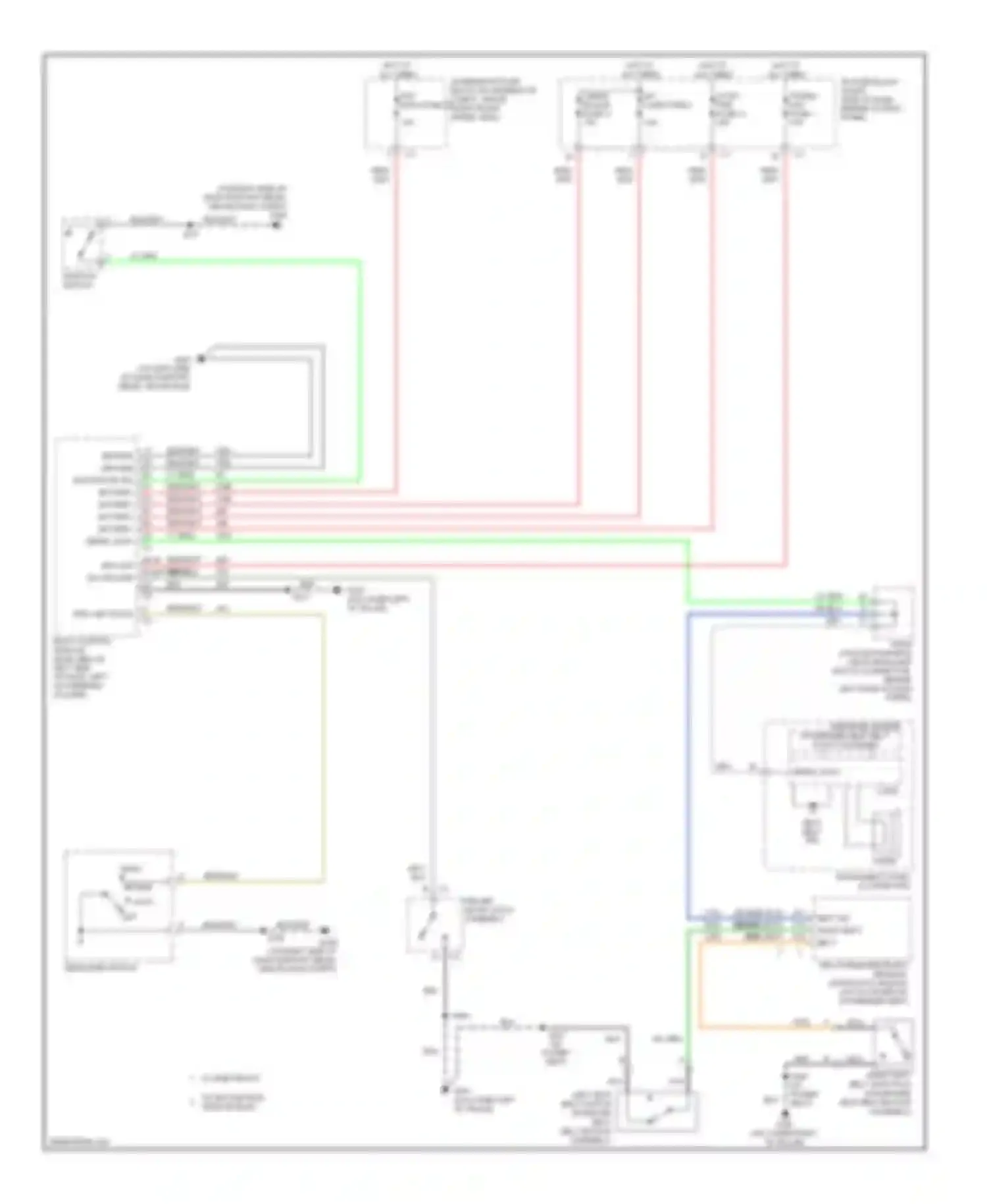 Uplander Chevrolet I (2004-2008): Warning systems circuit