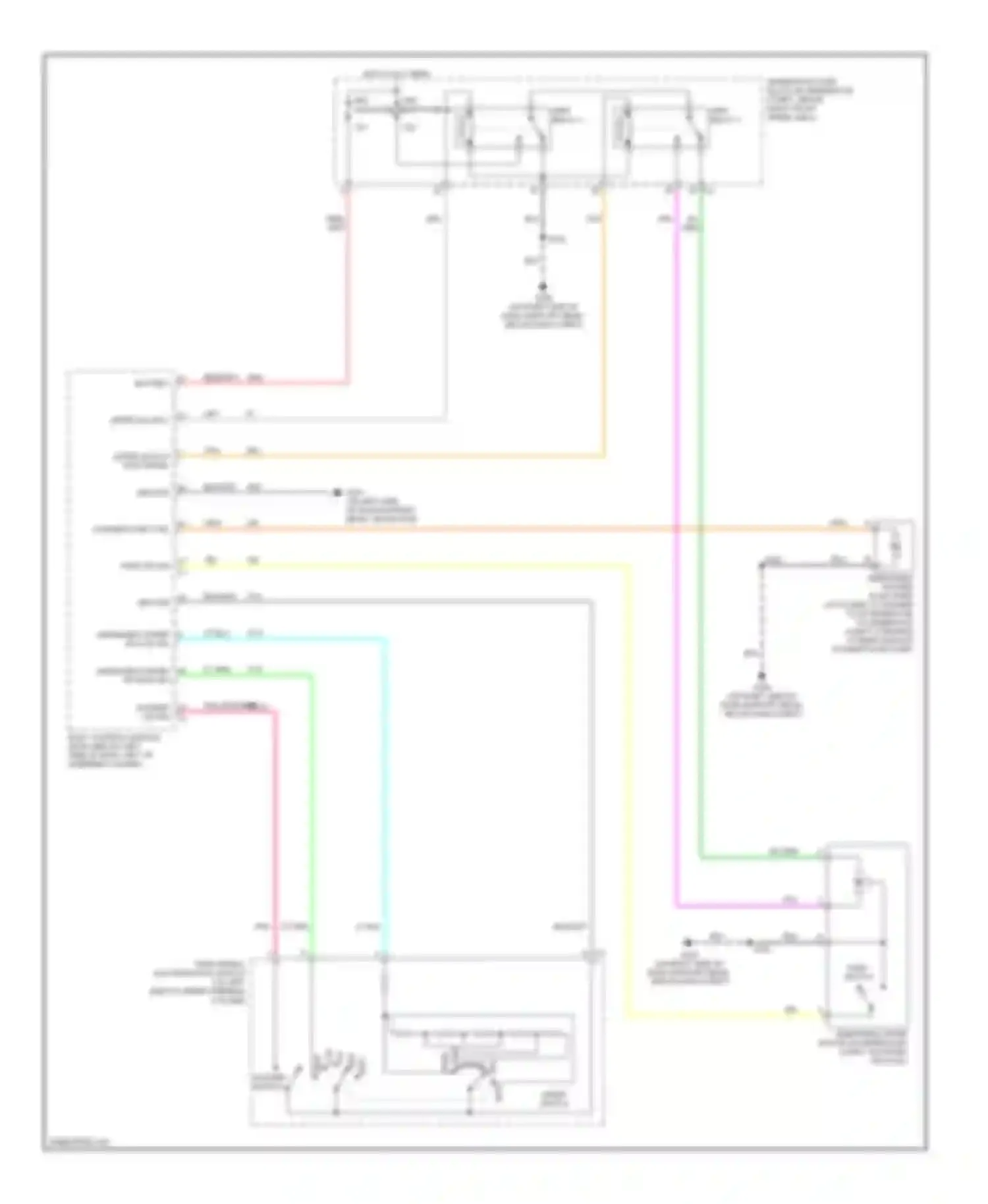 Uplander Chevrolet I (2004-2008): Front wiper/washer circuit