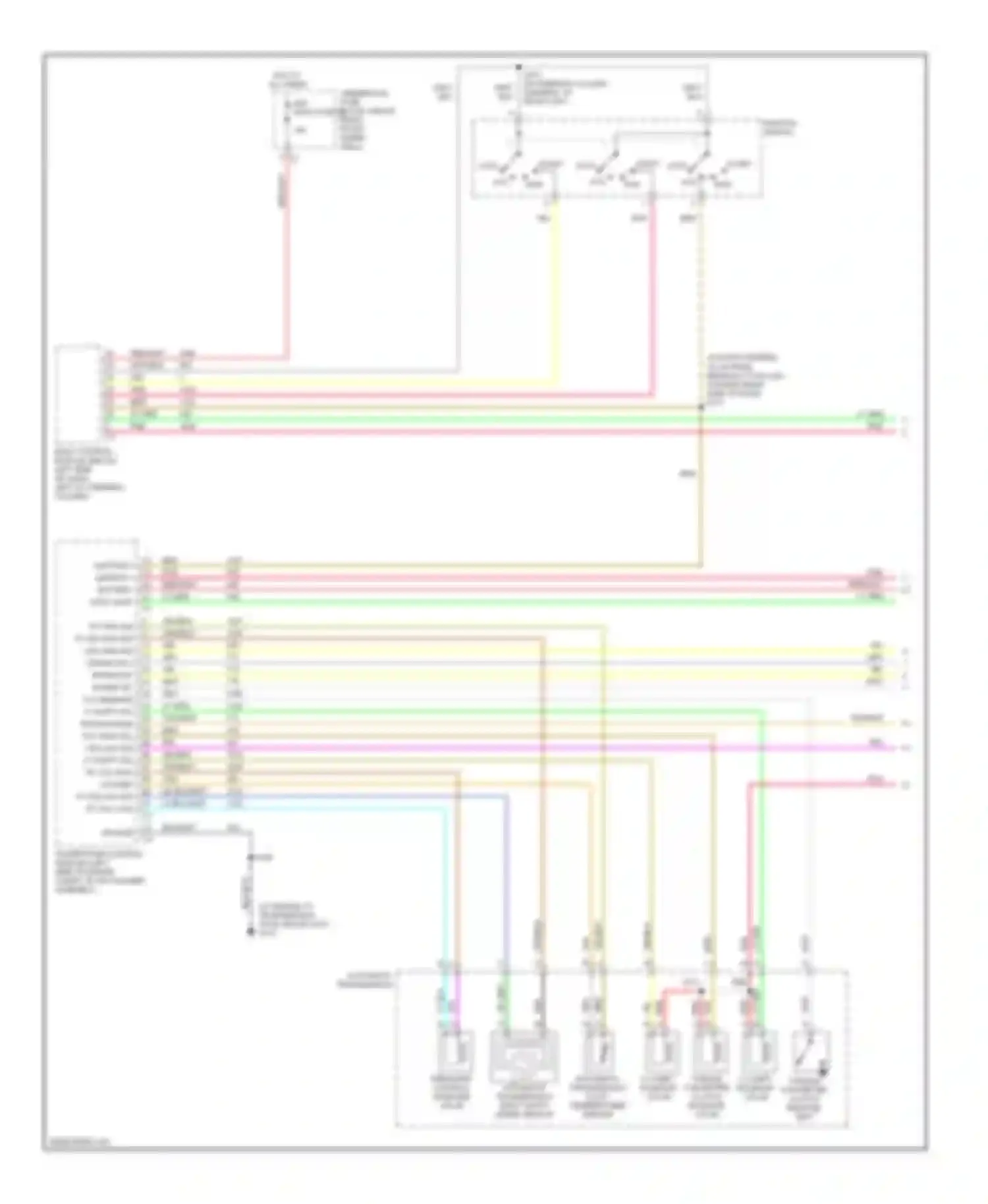 Wiring diagram 1-2 shift solenoid valve for Chevrolet Uplander I (2004-2008) (1 of 2)