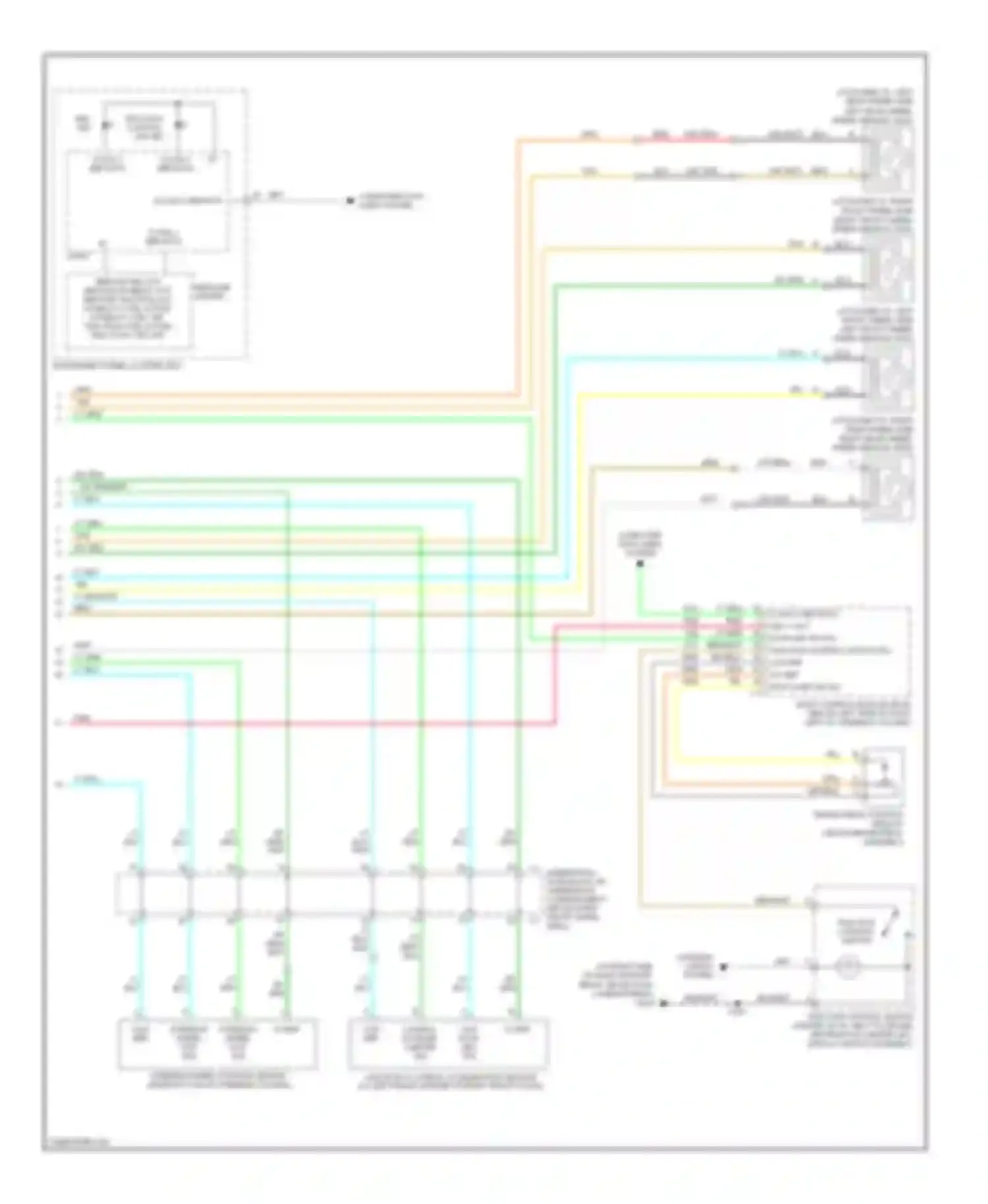 Wiring diagram message center for Chevrolet Uplander I (2004-2008)