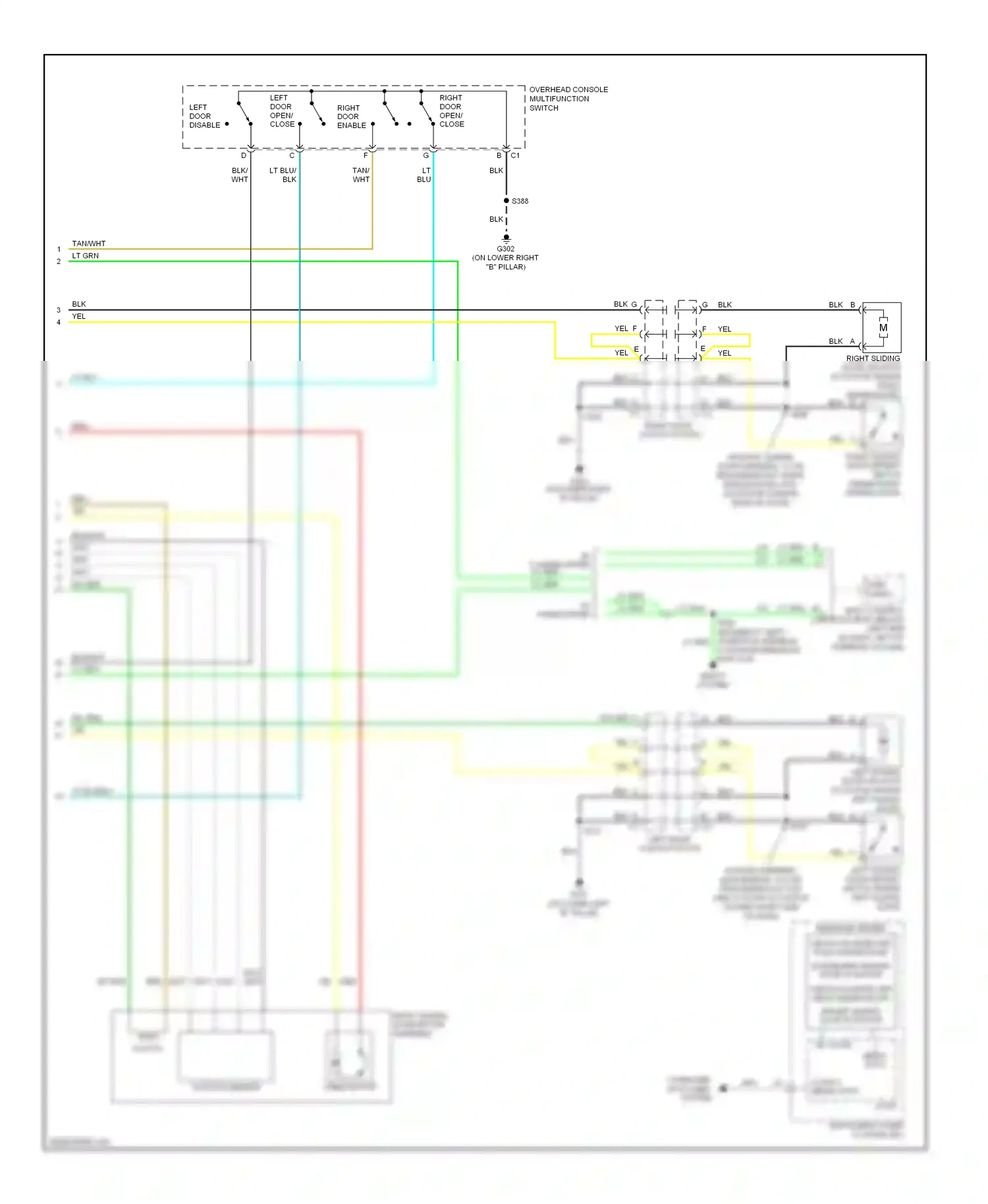 Chevrolet Uplander I (2004-2008) b(+) class 2 serial data wiring diagram  (1 of 1)